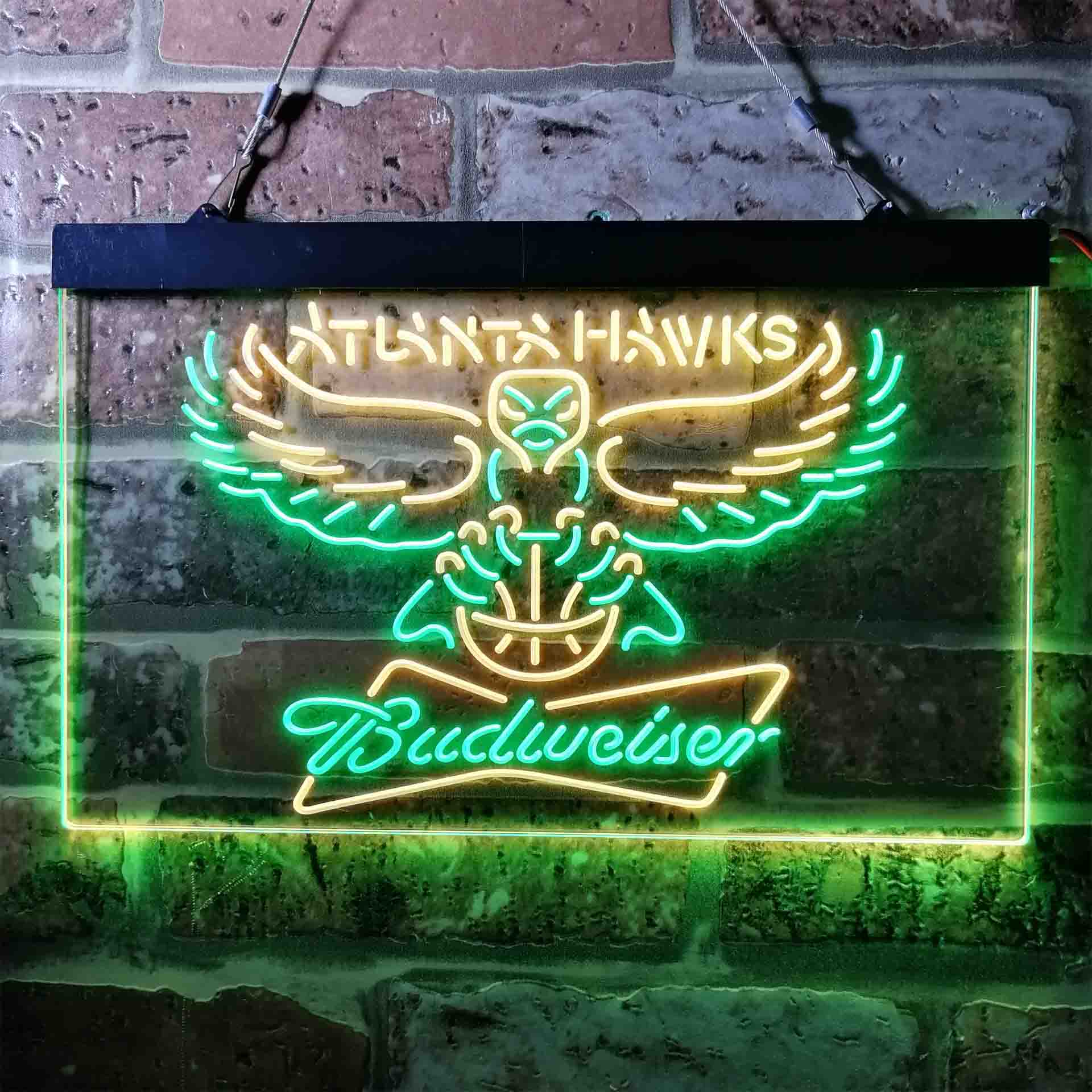Atlanta Hawks Budweiser Neon-Like LED Sign - Image 12