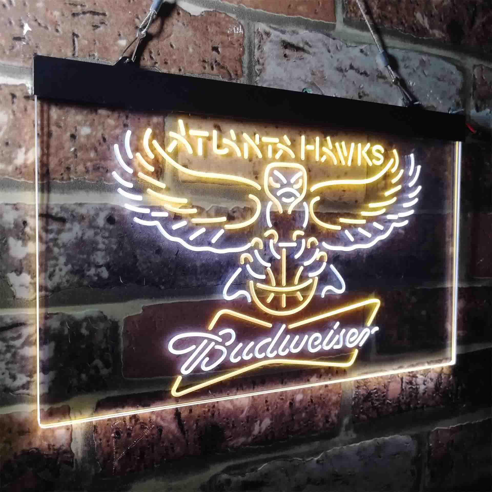 Atlanta Hawks Budweiser Neon-Like LED Sign - Image 17