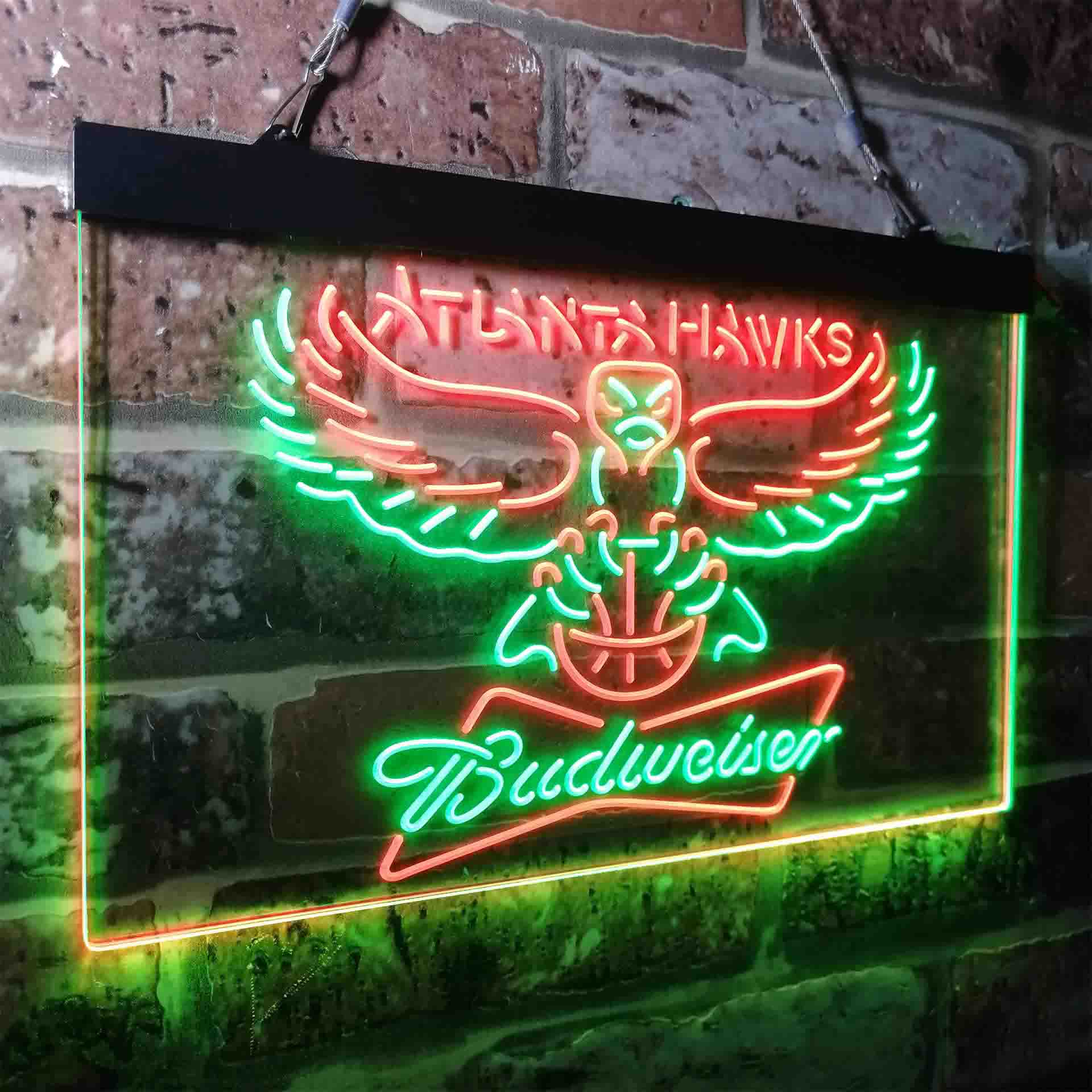 Atlanta Hawks Budweiser Neon-Like LED Sign - Image 18
