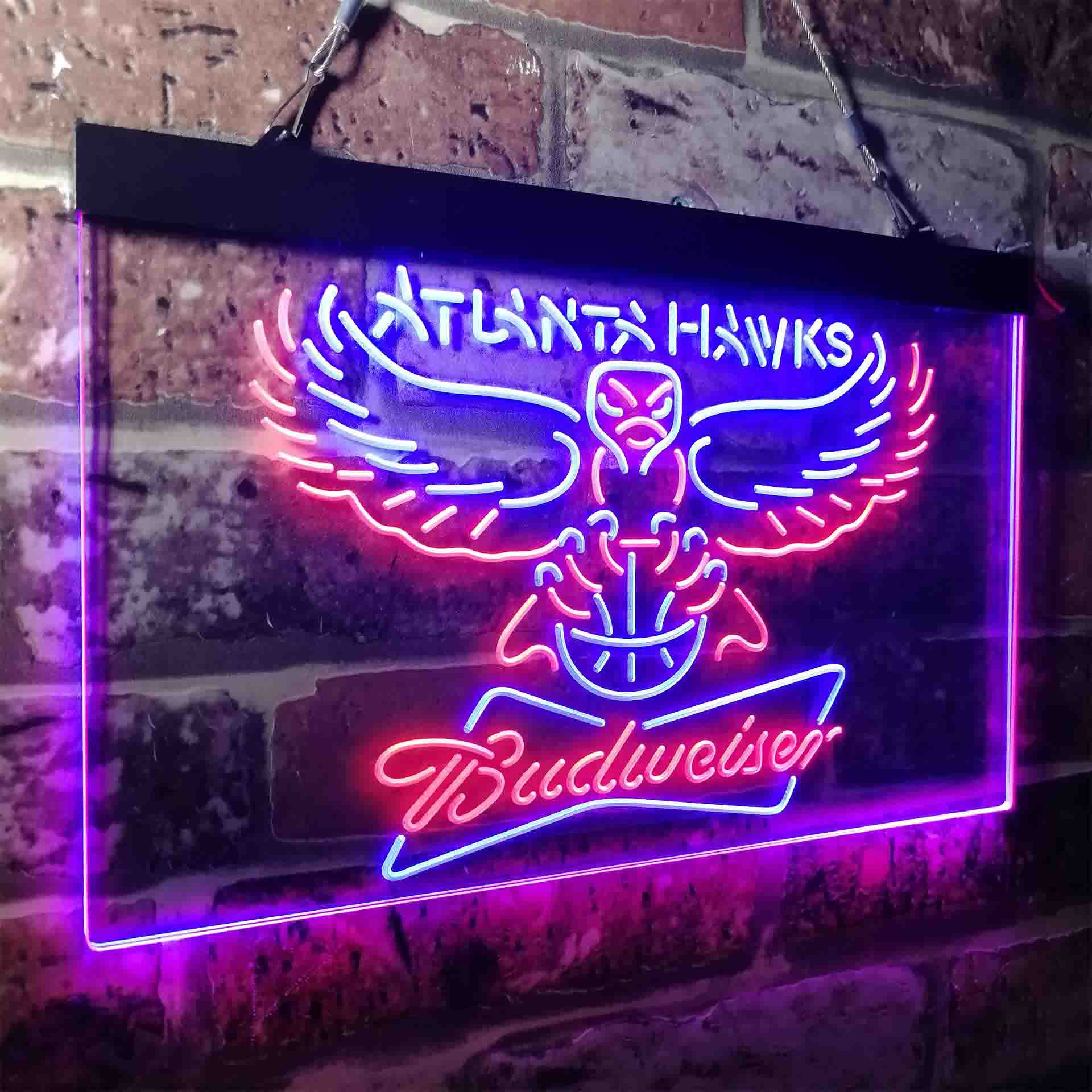 Atlanta Hawks Budweiser Neon-Like LED Sign - Image 21
