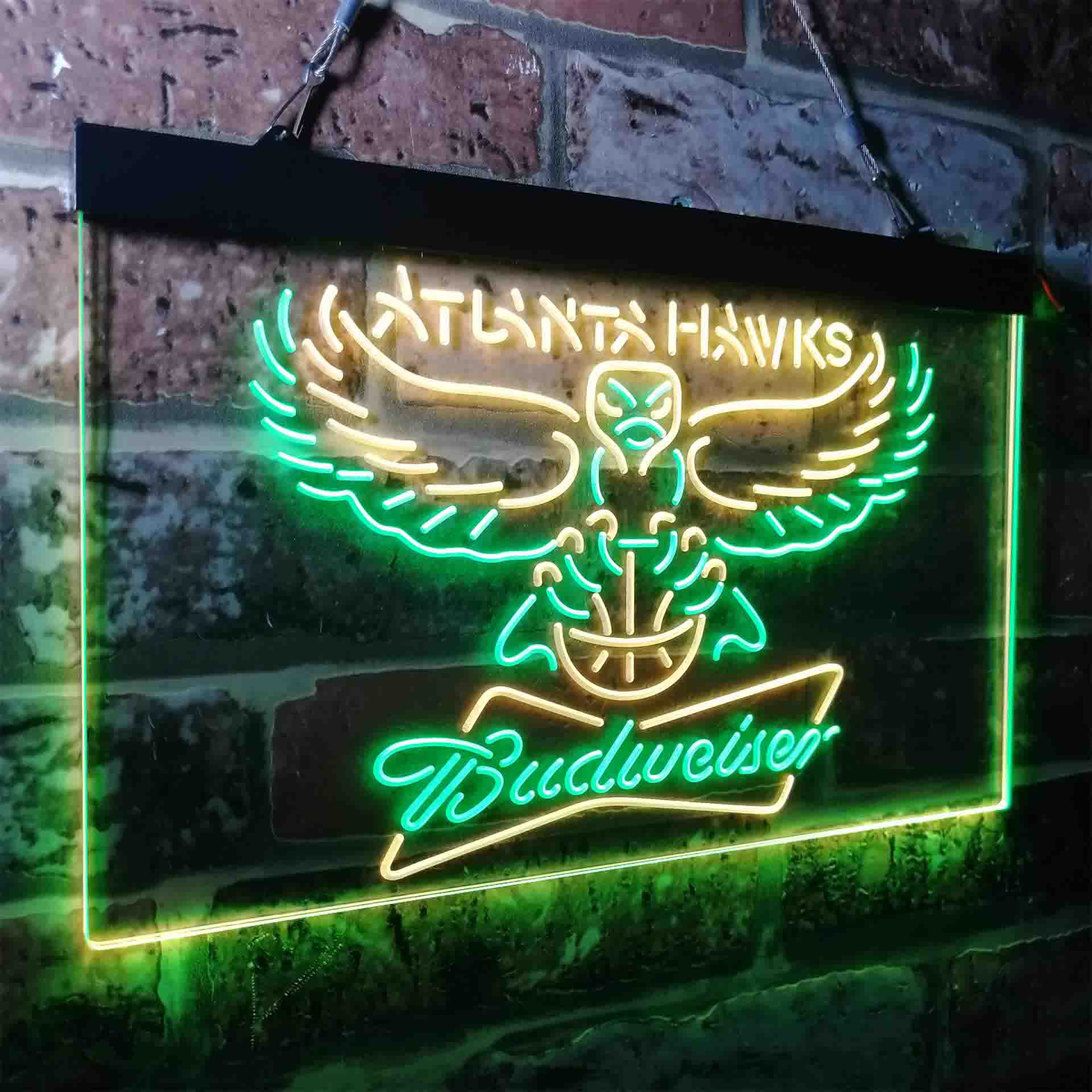 Atlanta Hawks Budweiser Neon-Like LED Sign - Image 25