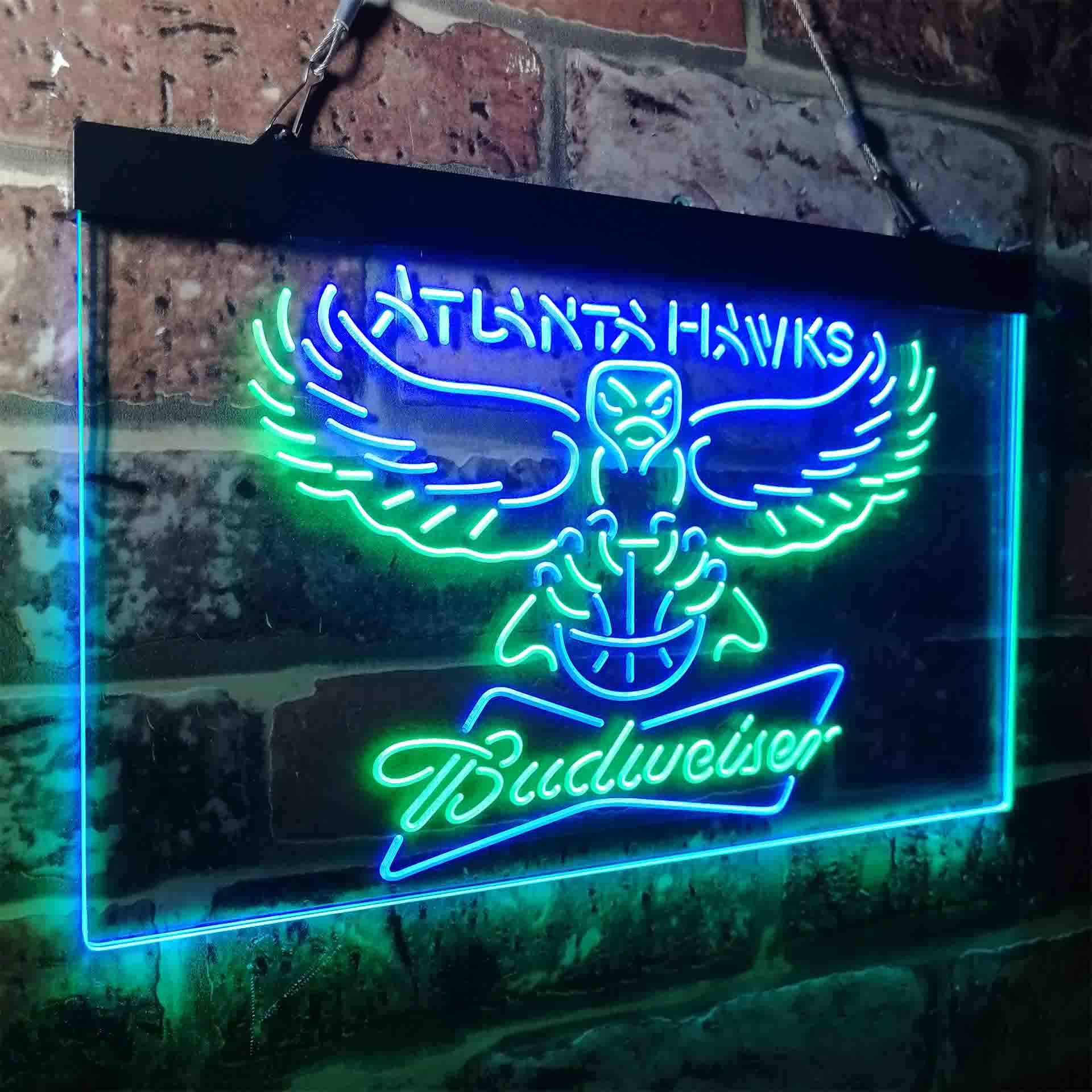 Atlanta Hawks Budweiser Neon-Like LED Sign - Image 26