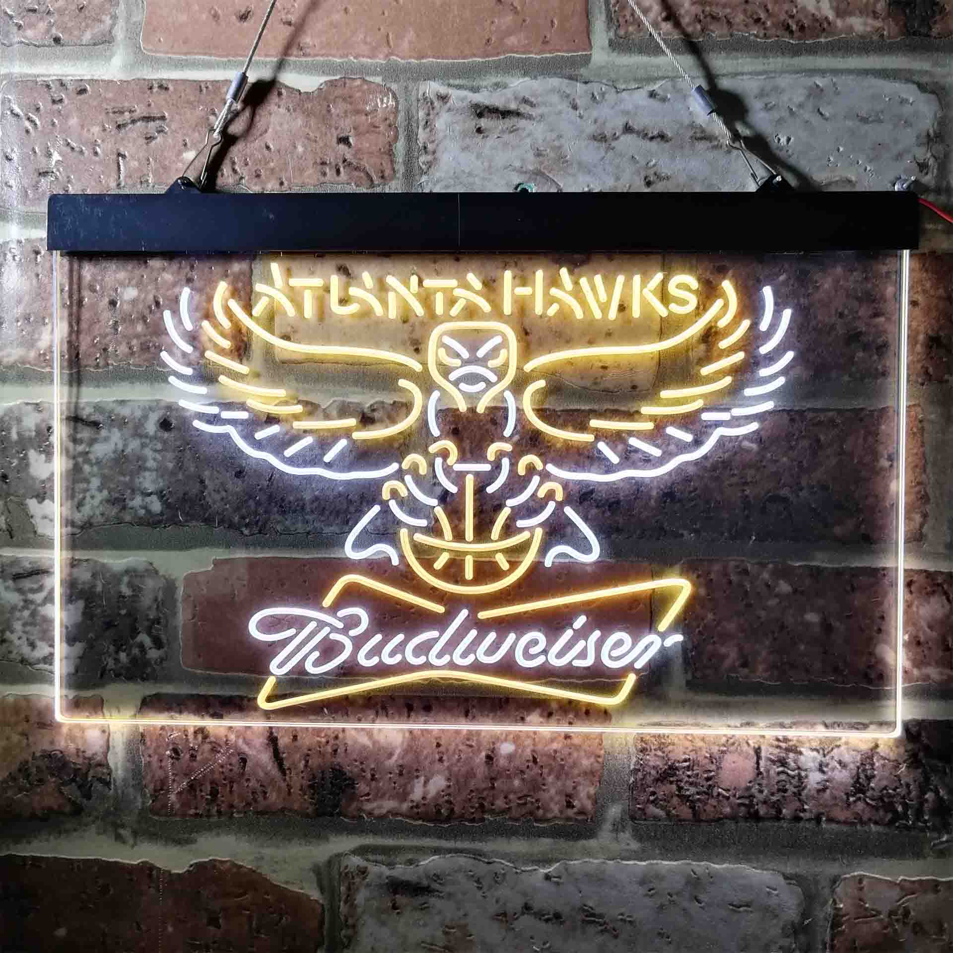 Atlanta Hawks Budweiser Neon-Like LED Sign - Image 4