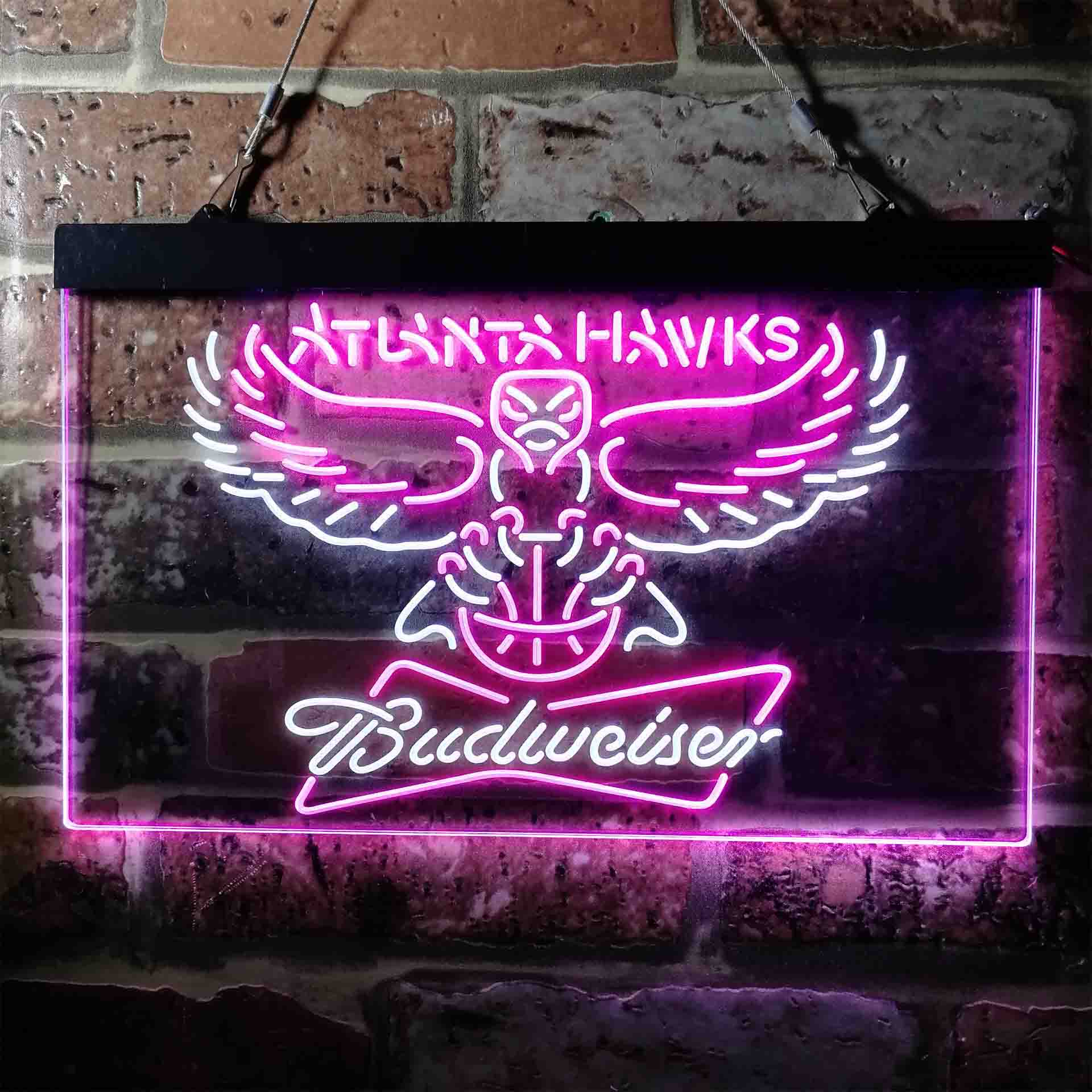 Atlanta Hawks Budweiser Neon-Like LED Sign - Image 7