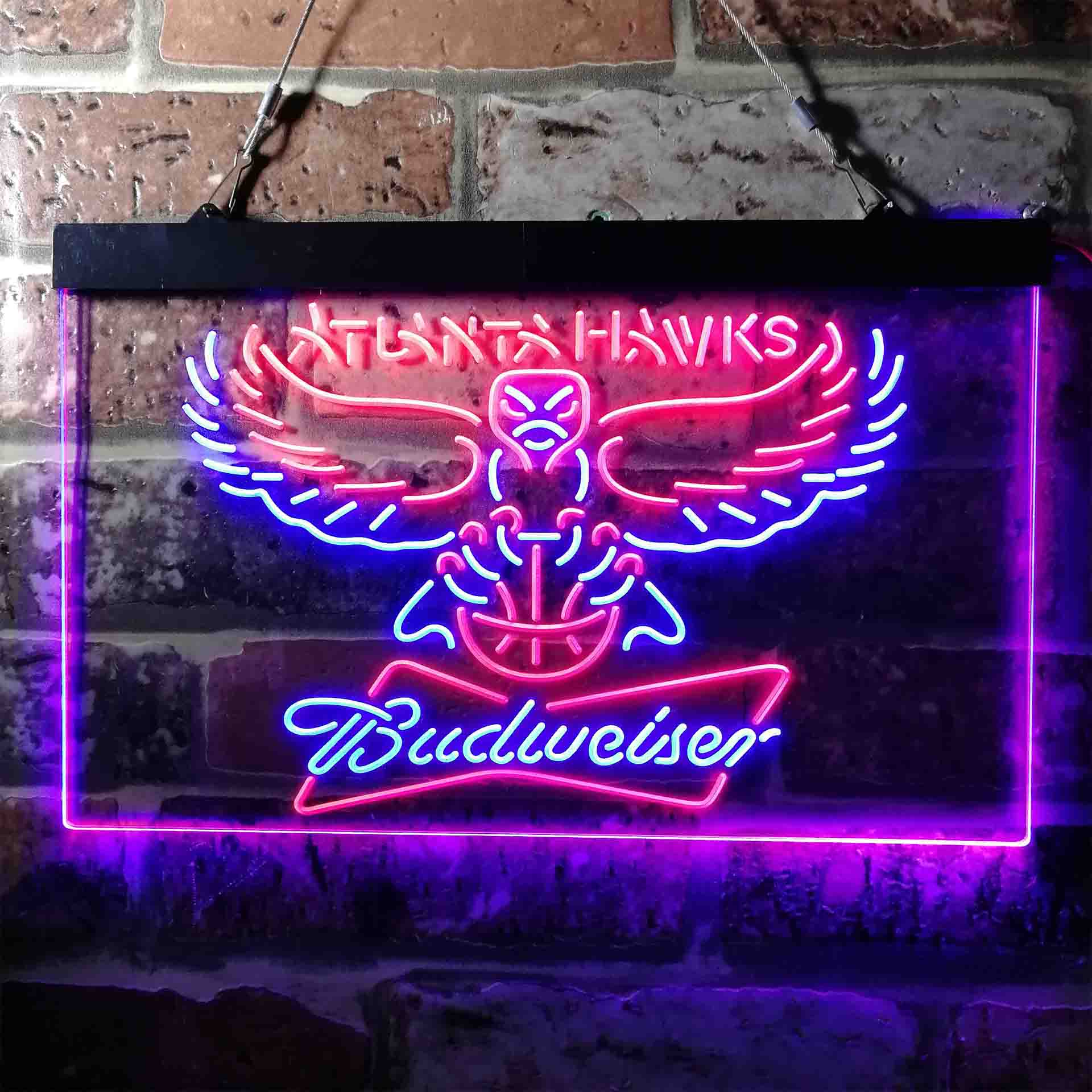 Atlanta Hawks Budweiser Neon-Like LED Sign - Image 9
