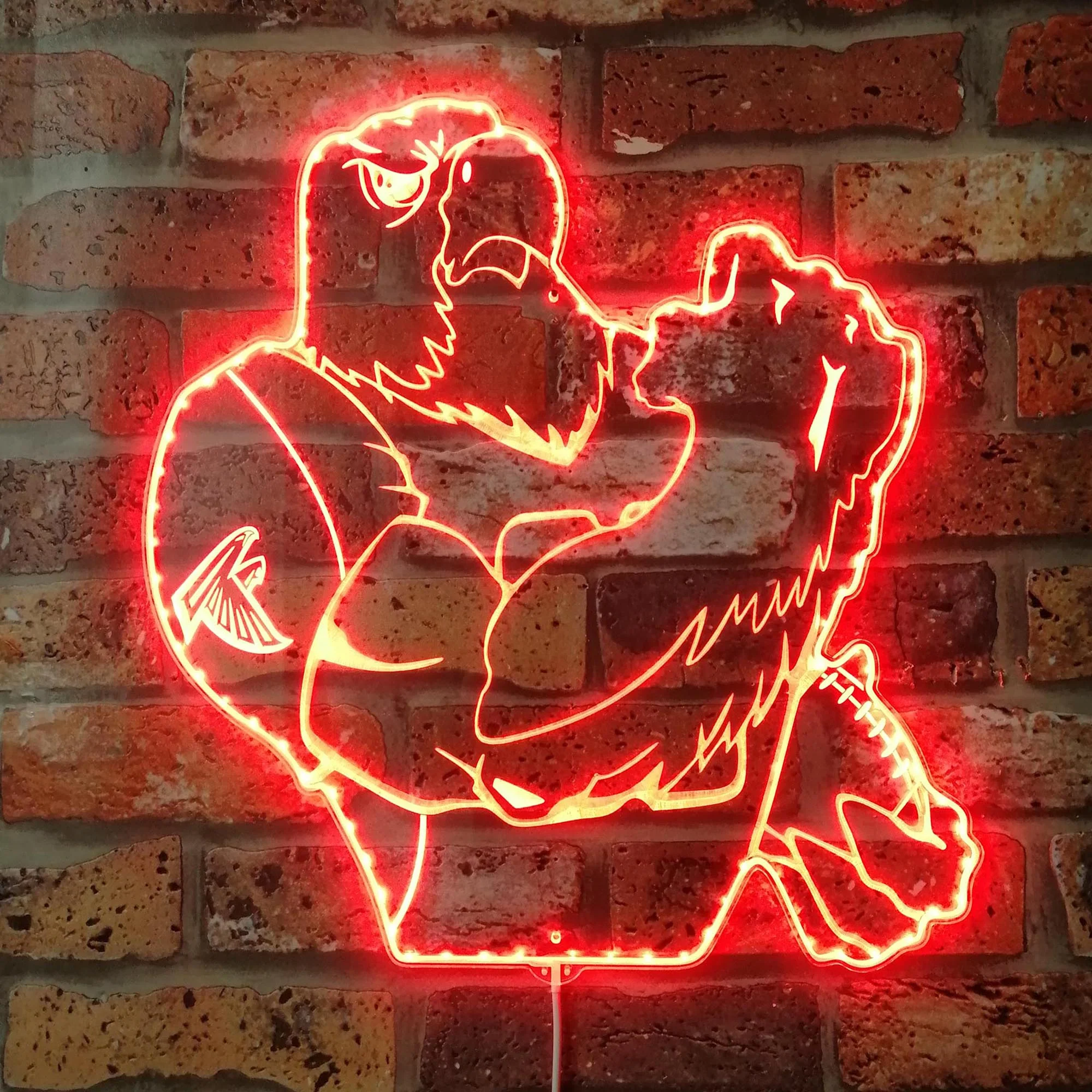 Atlantic Falcons NFL Neon LED Sign with Dynamic RGB Colors - Image 3