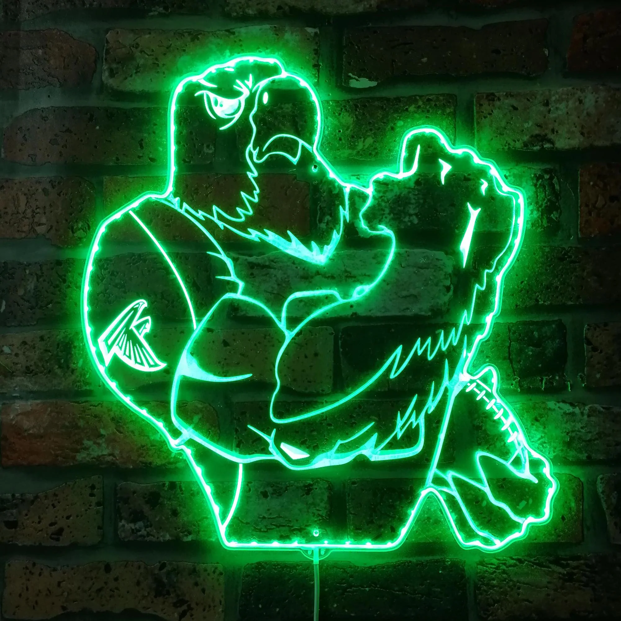Atlantic Falcons NFL Neon LED Sign with Dynamic RGB Colors - Image 6
