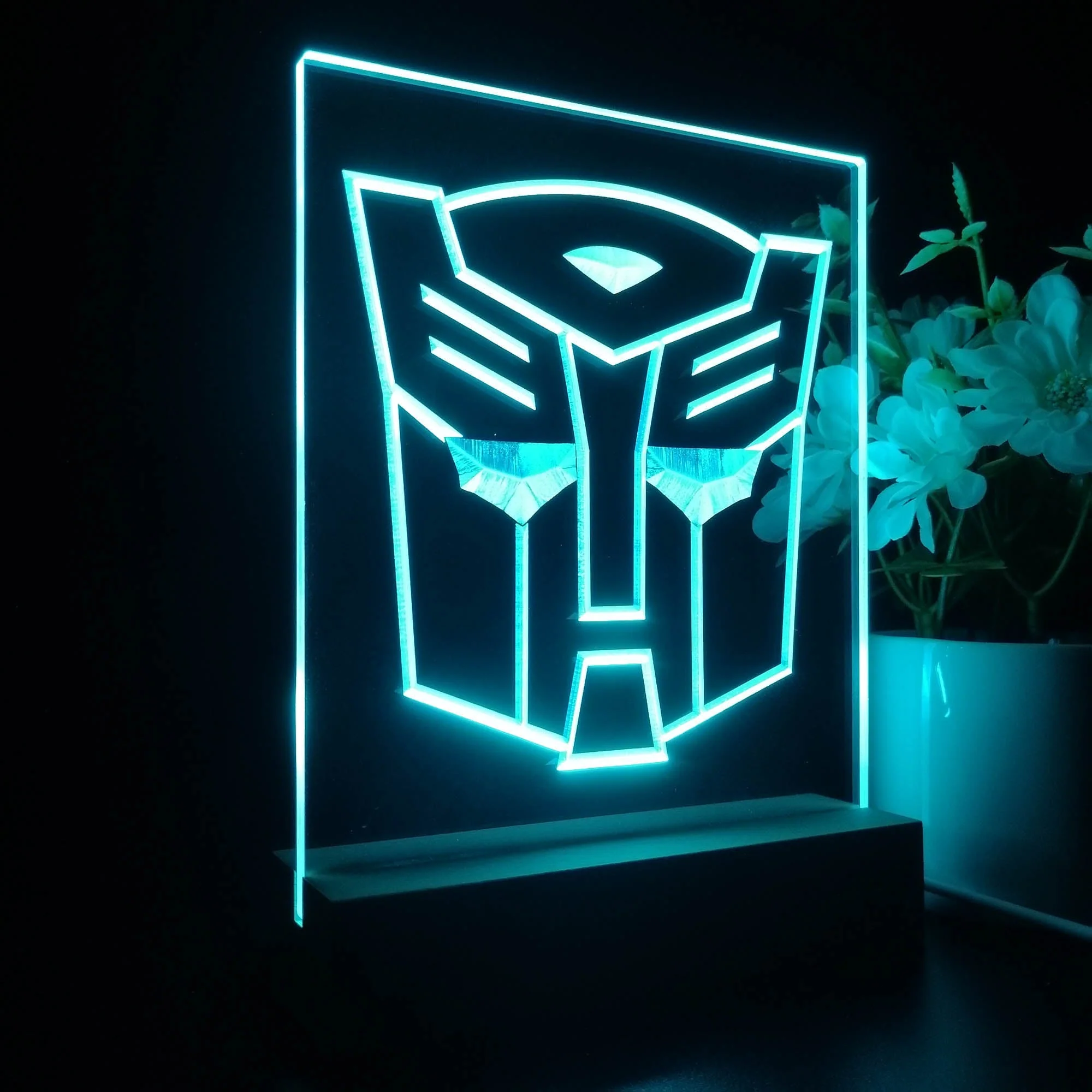 Autobot Transformers Game Room LED Sign Lamp Display - Image 5