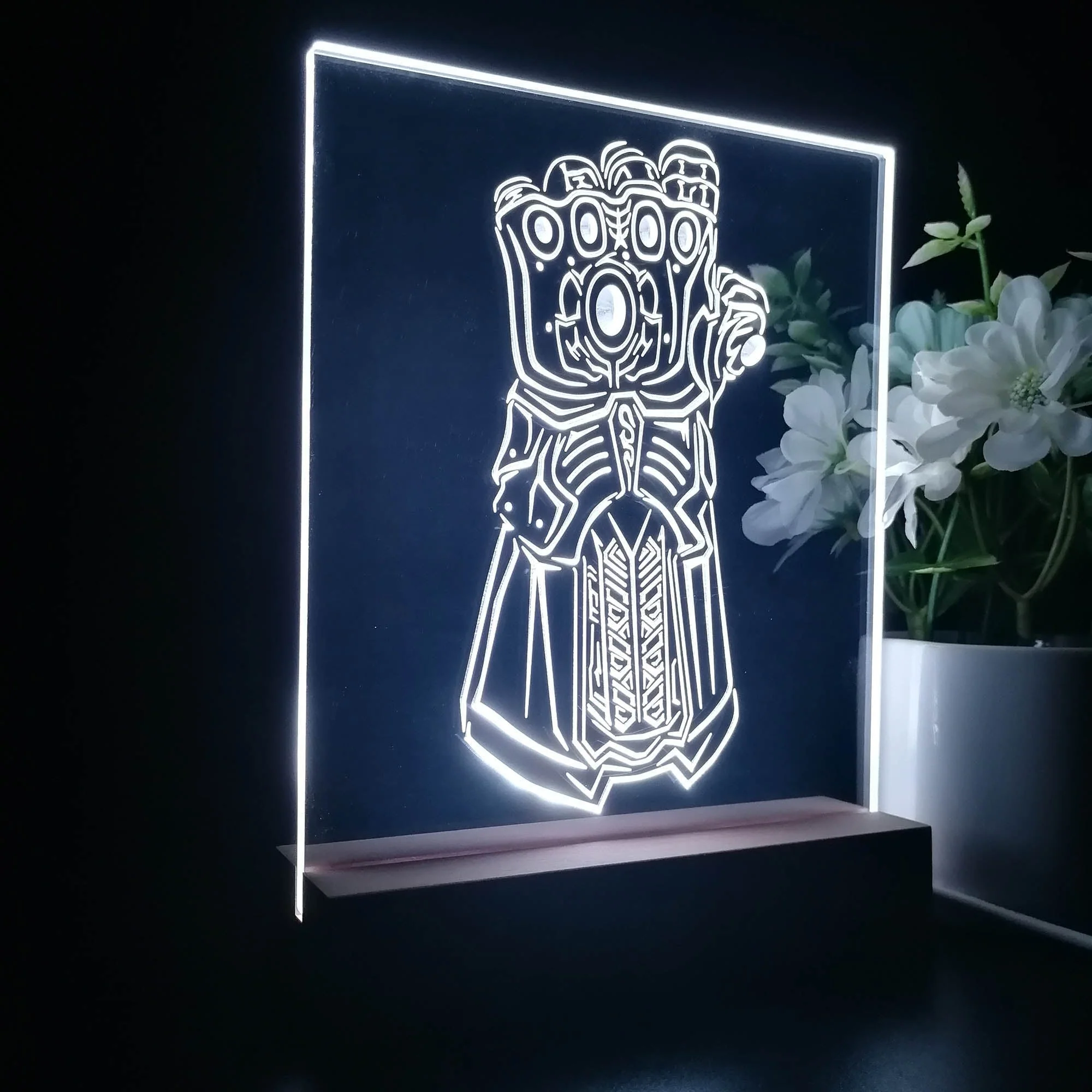 Avengers Infinity War Thanos Glove 3D Illusion Night Light Desk Lamp - Image 5