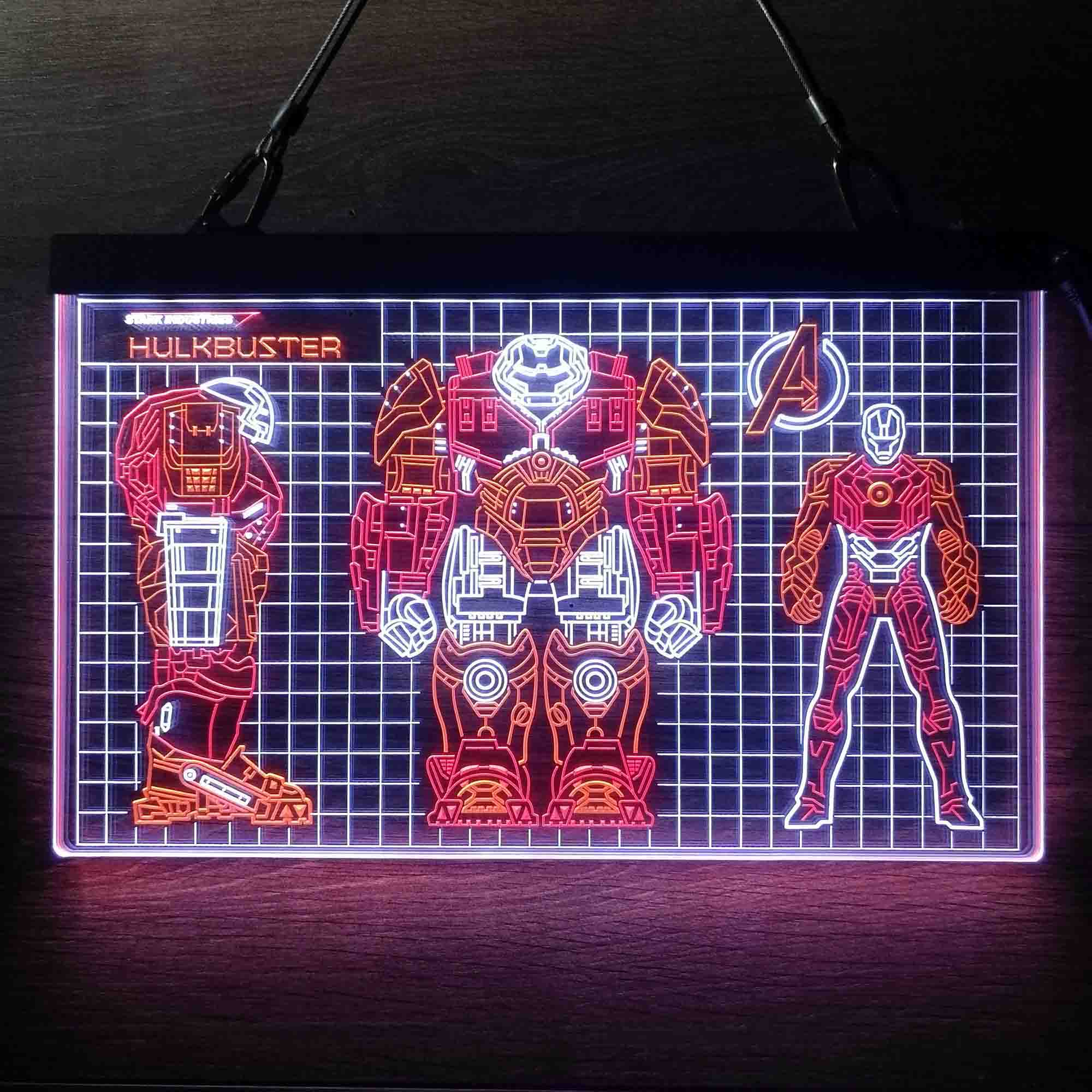 Avengers Marvels Iron Man HulkBuster Neon LED Sign 3 Colors - Image 13
