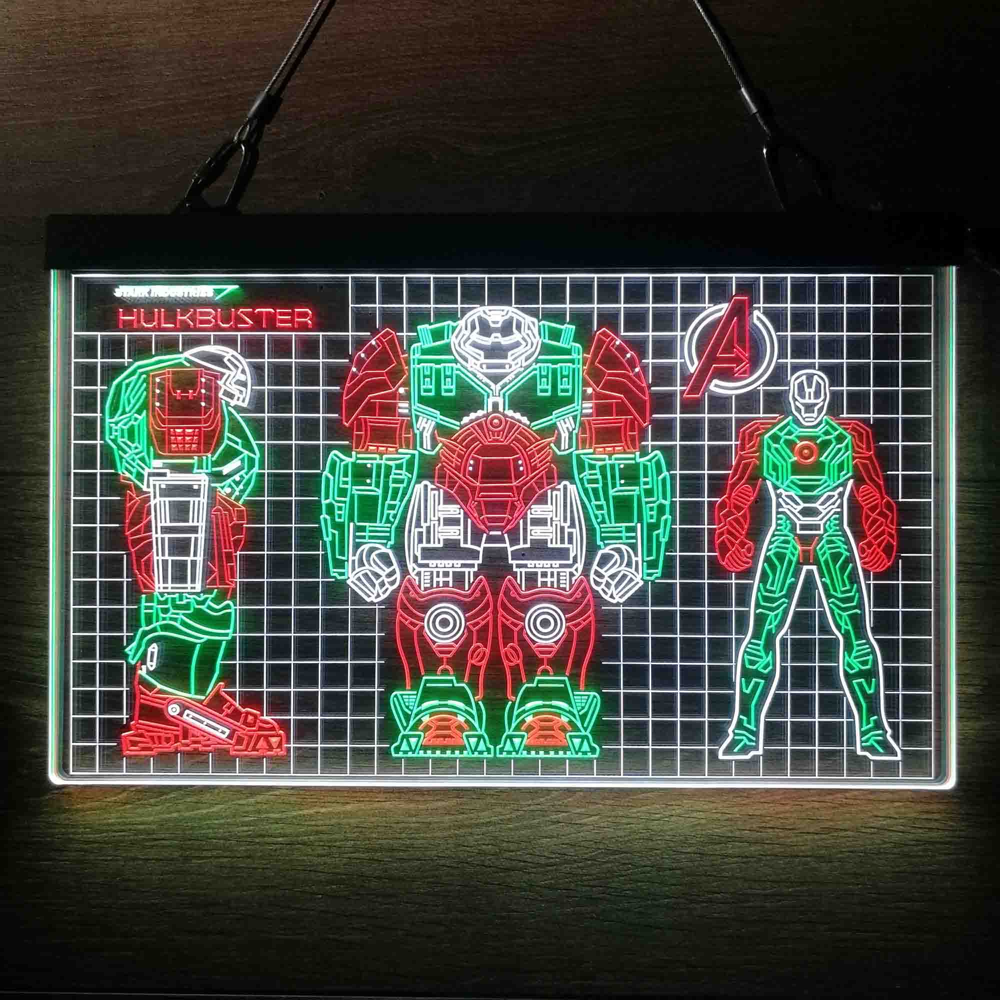 Avengers Marvels Iron Man HulkBuster Neon LED Sign 3 Colors - Image 6