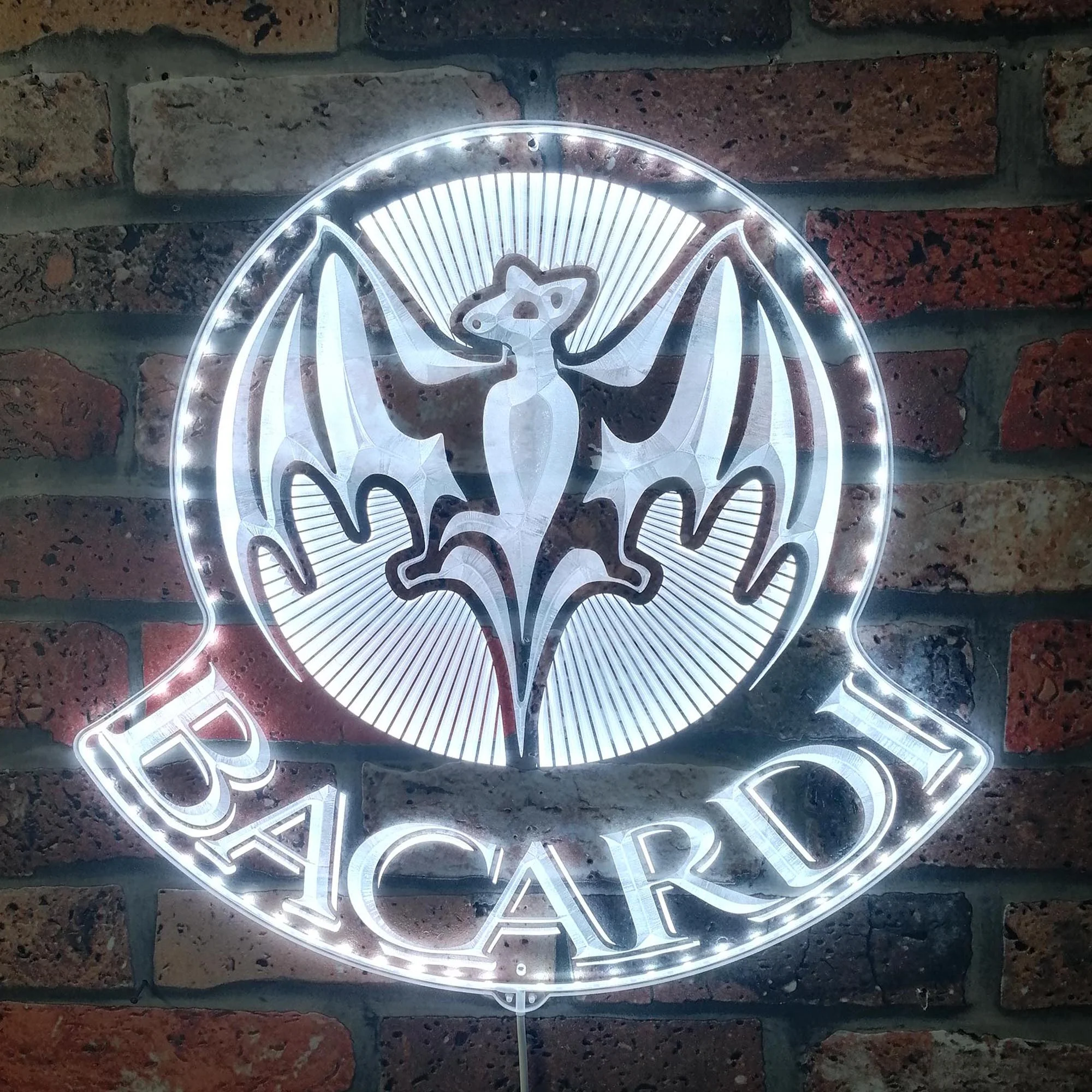 Bacardi Neon LED Sign with Dynamic RGB Colors - Image 5