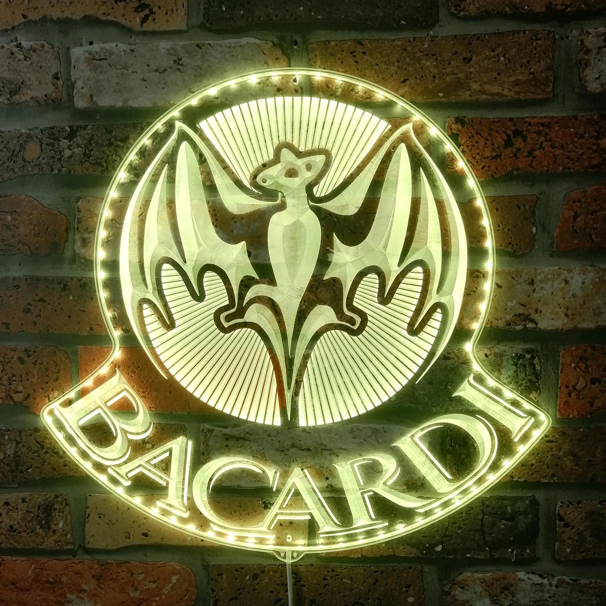 Bacardi Neon LED Sign with Dynamic RGB Colors - Image 7