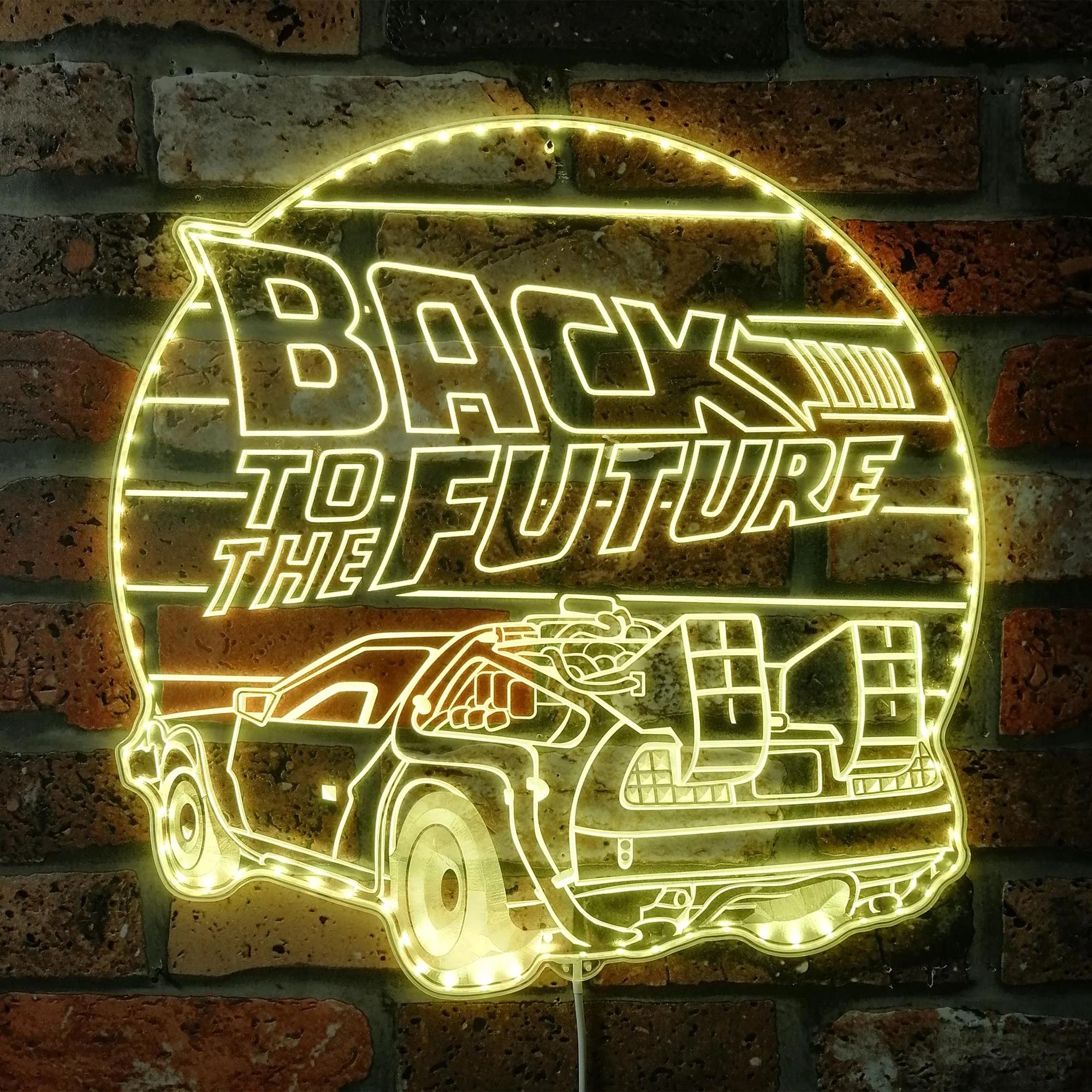 Back to the Future Home Theater RGB Edge Lit LED Sign - Image 7