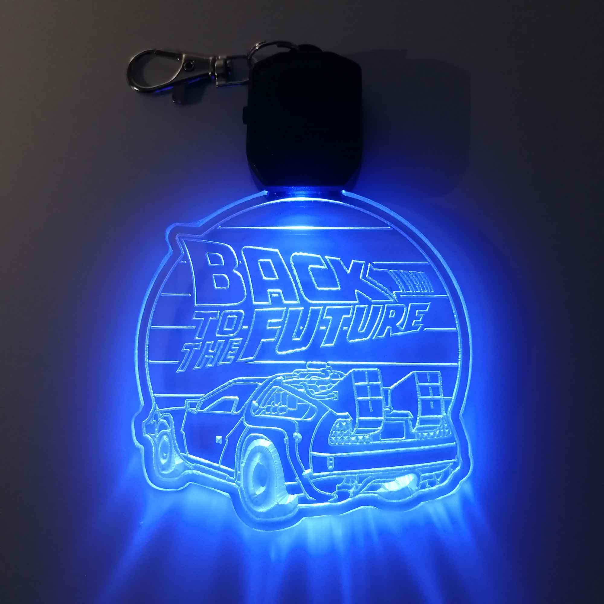 Back to the Future LED Light Acrylic Keychain , Christmas Tree Ornament - Image 6
