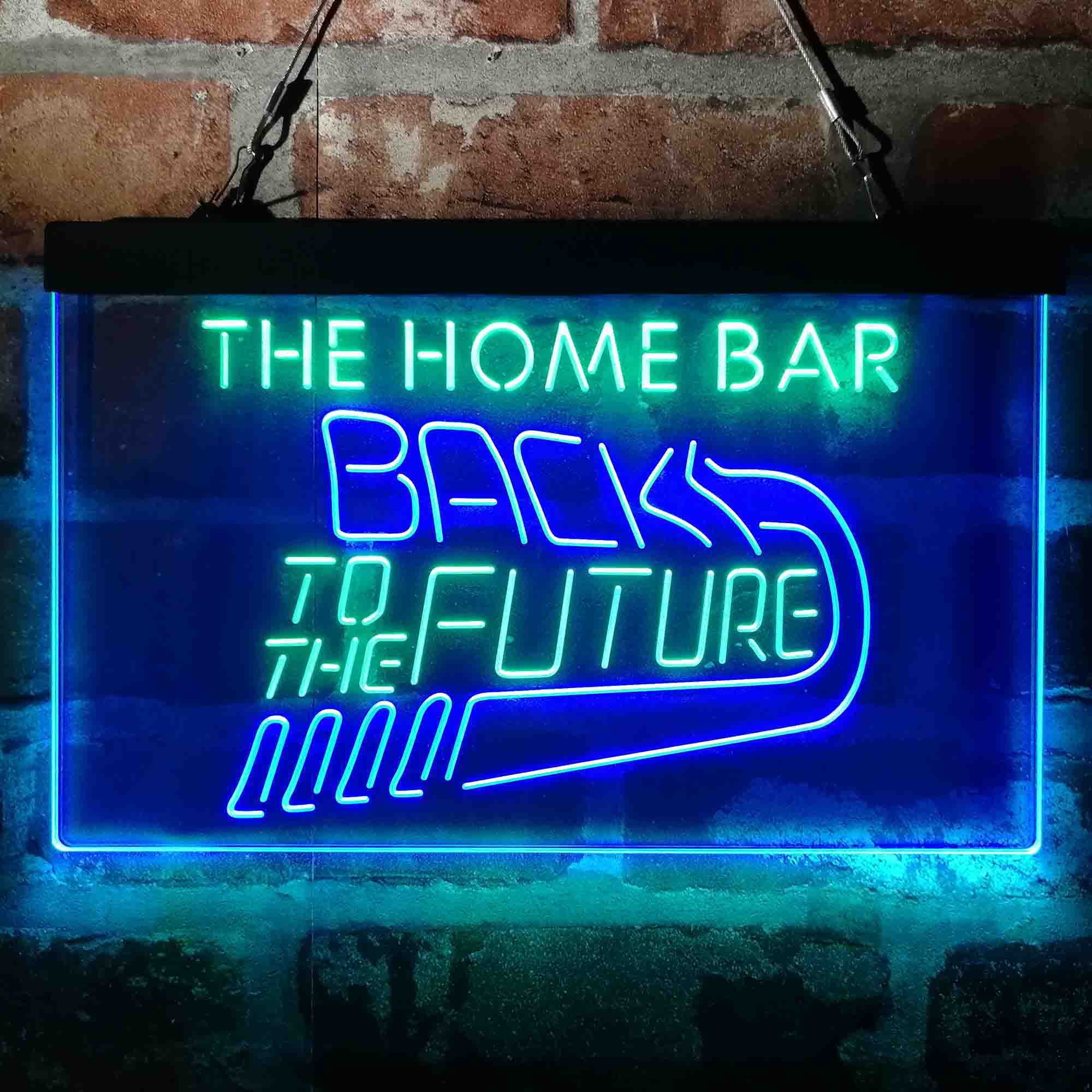 Personalized Back to The Future Home Bar Neon-Like LED Sign - Custom Wall Decor Gift - Image 3