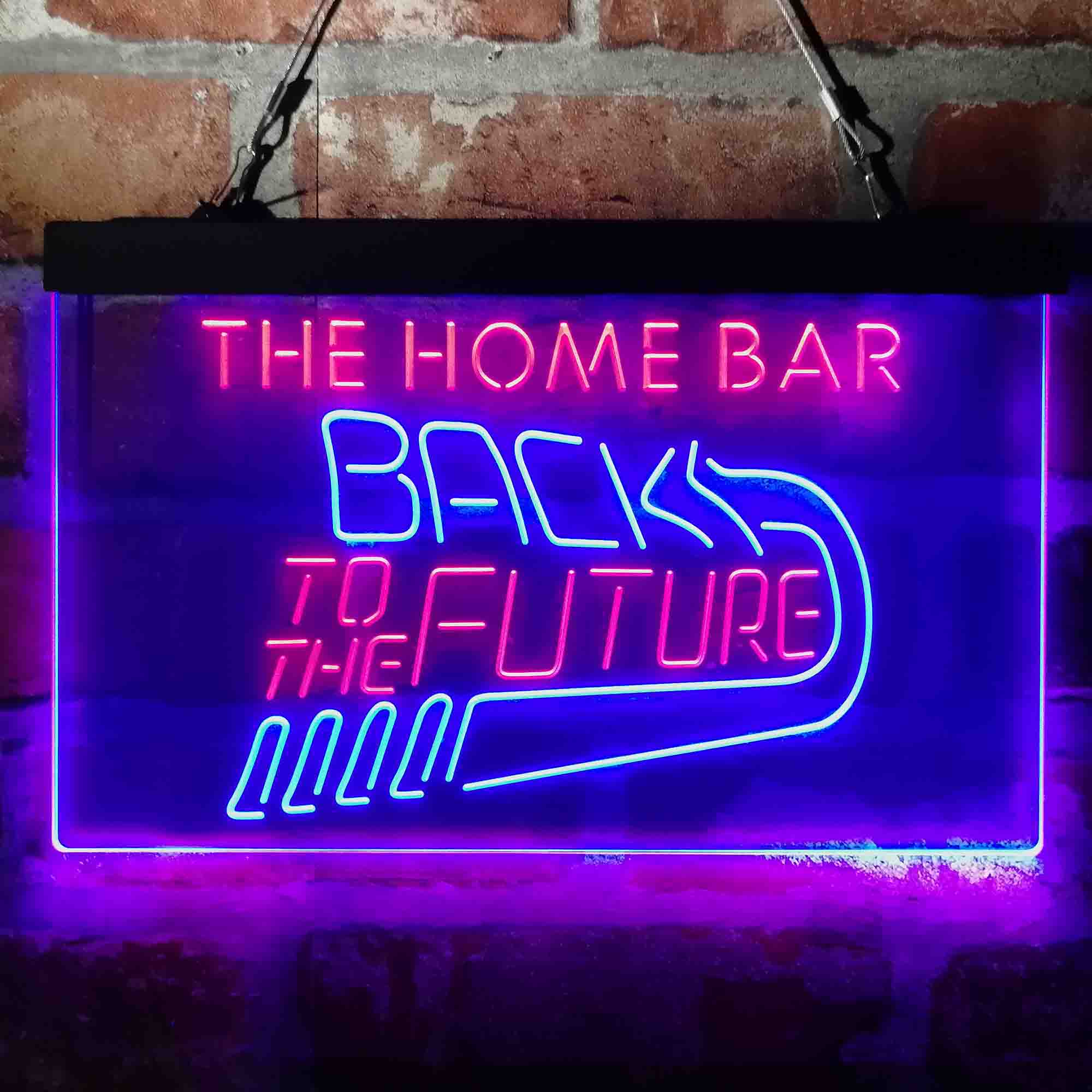 Personalized Back to The Future Home Bar Neon-Like LED Sign - Custom Wall Decor Gift - Image 4