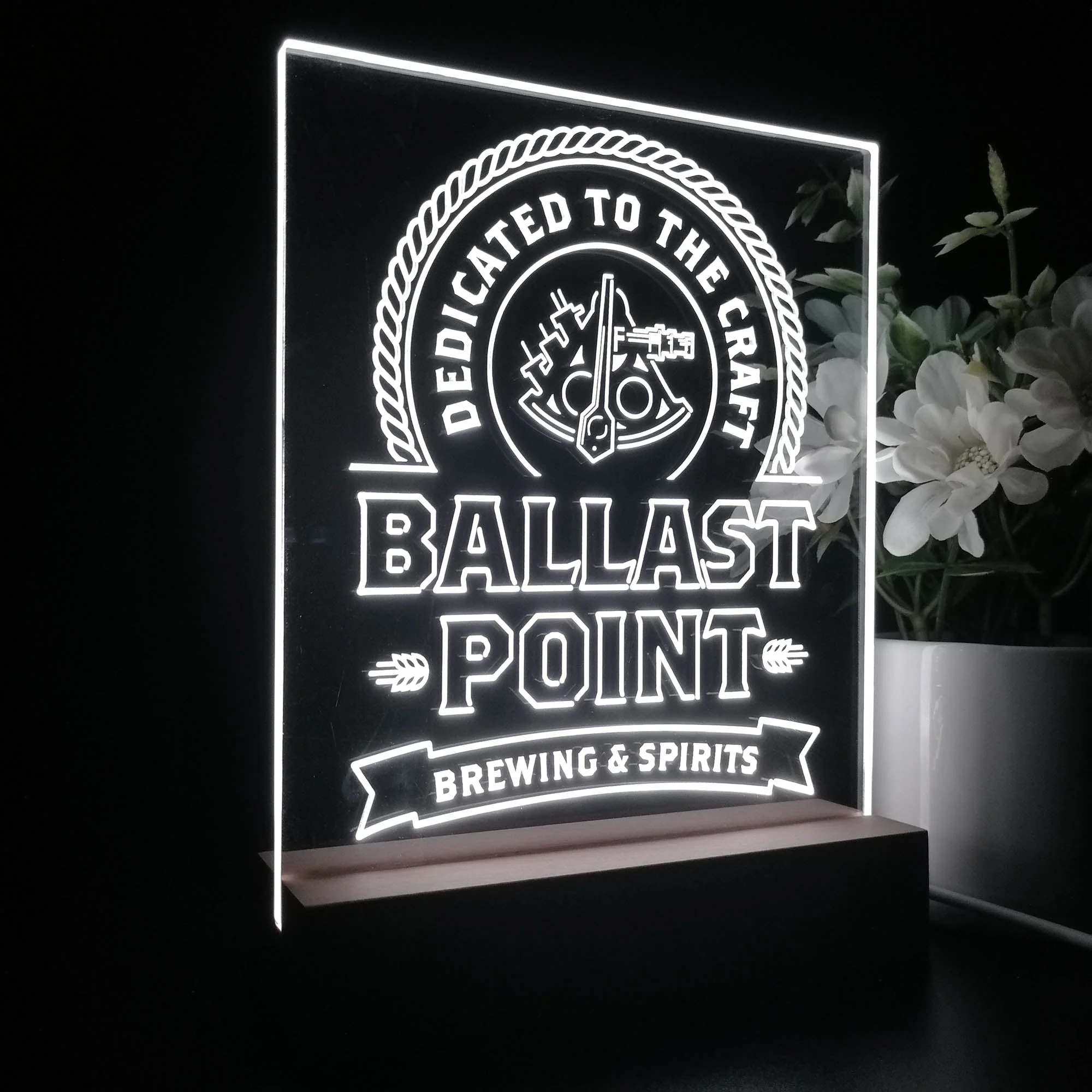 Ballast Point Brewing Co. Night Light Neon Pub Bar Lamp - Image 6