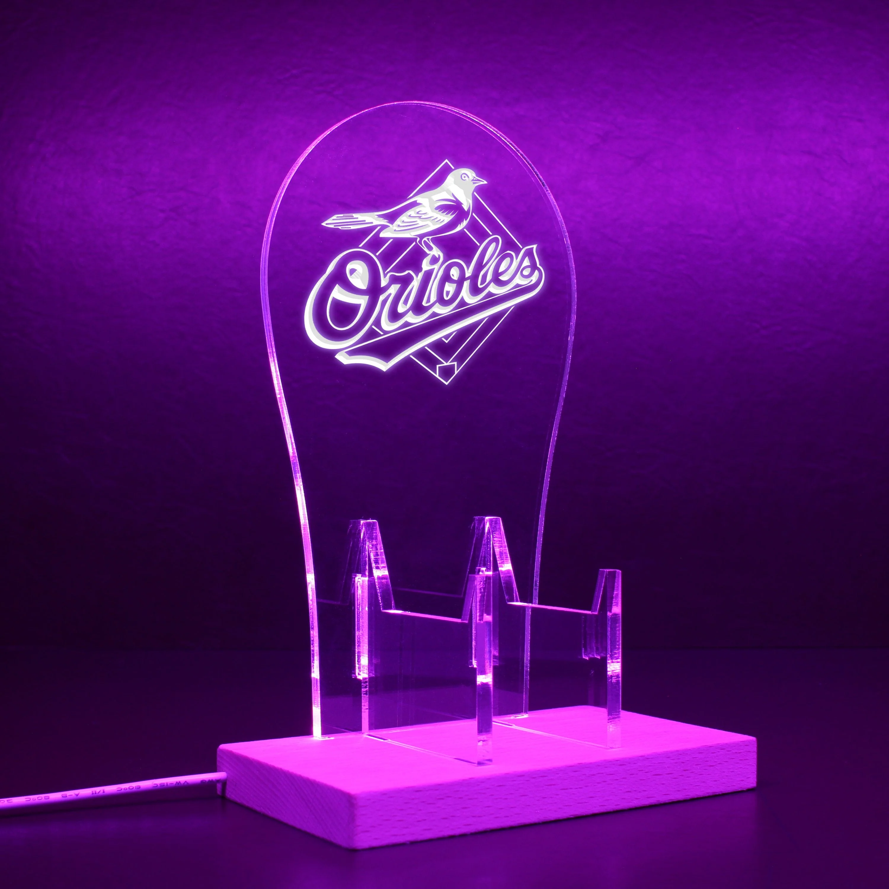 Baltimore Orioles LED Gaming Headset Controller Stand - Image 8