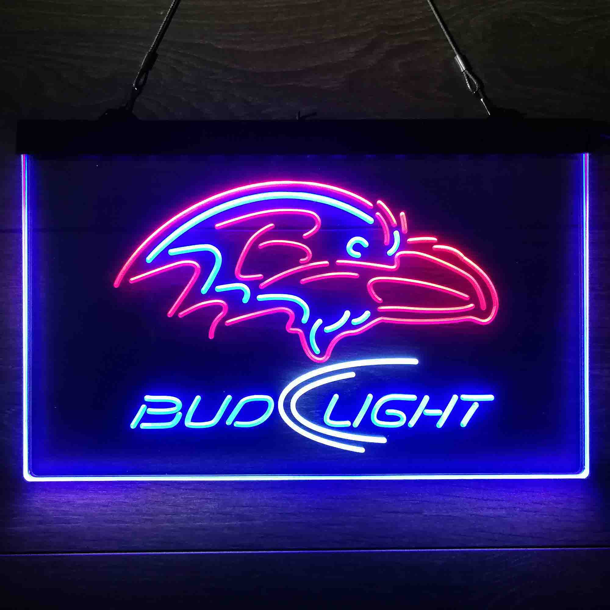 Baltimore Ravens Bud Light  Neon-Like LED Sign - Image 23