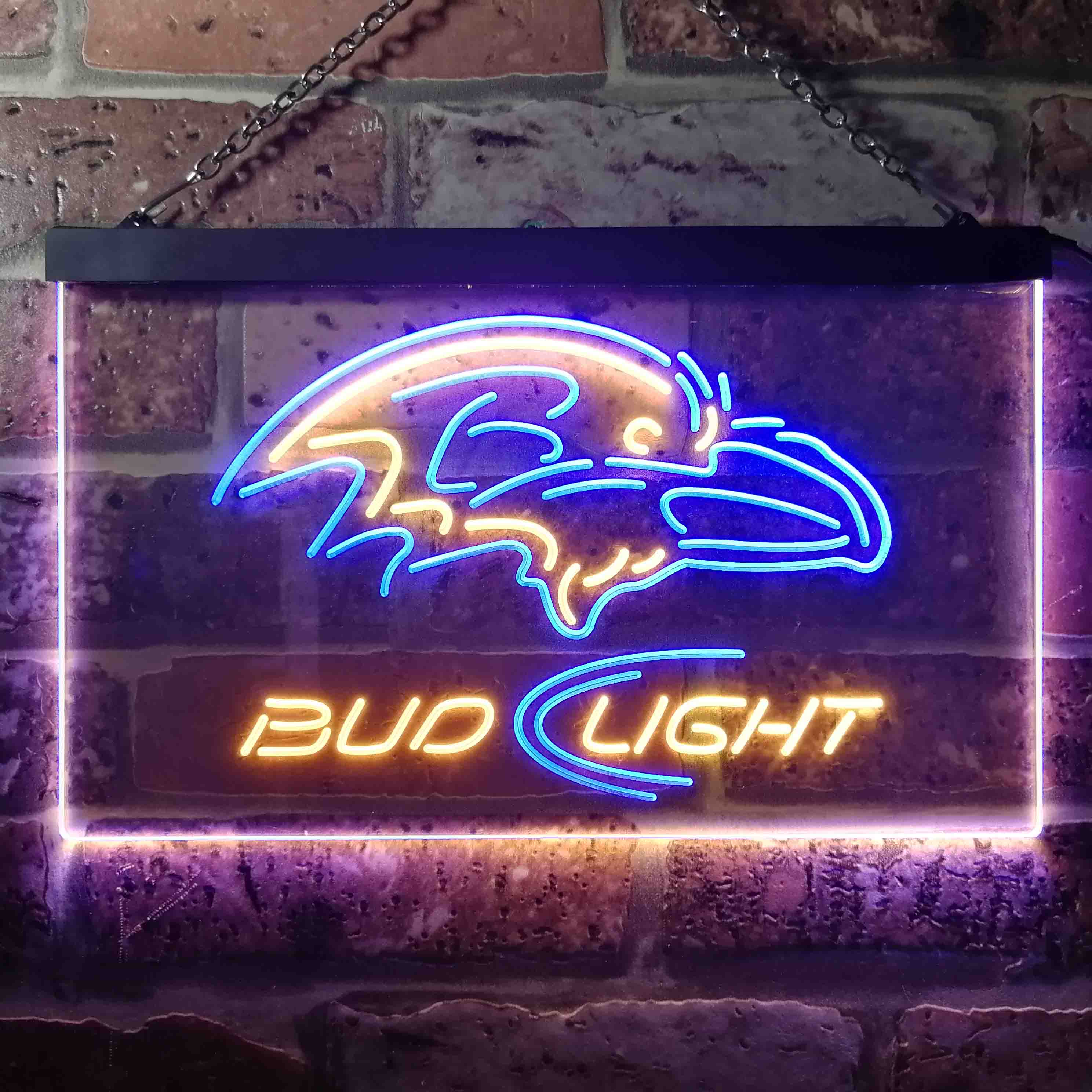 Baltimore Ravens Bud Light  Neon-Like LED Sign - Image 3