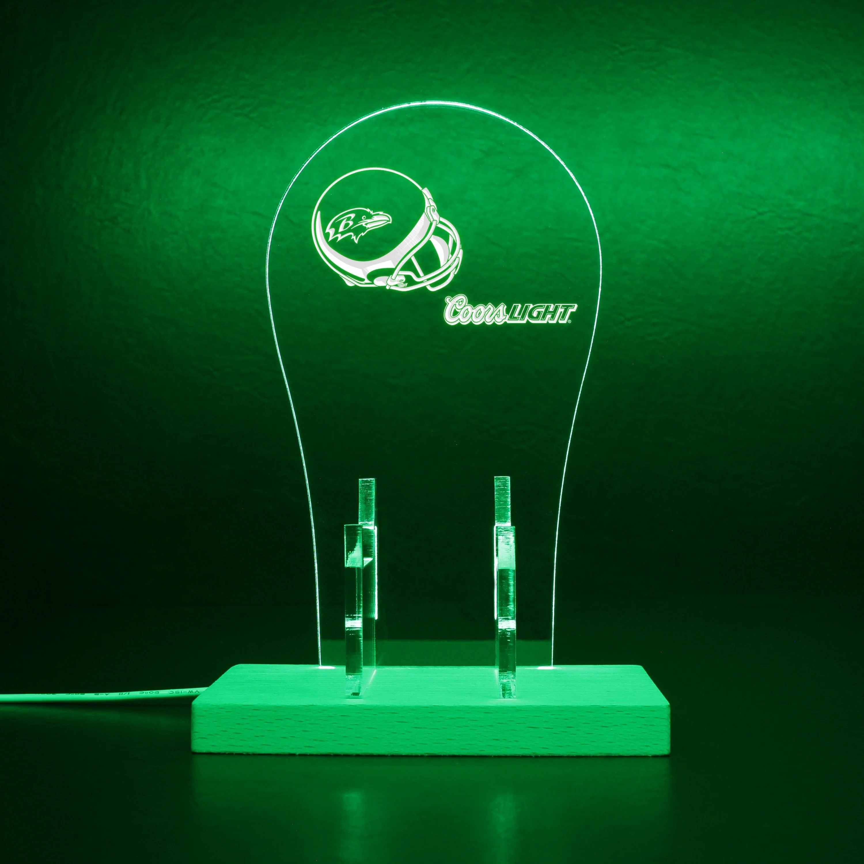 Baltimore Ravens Helmet Logo LED Gaming Headset Controller Stand - Image 6