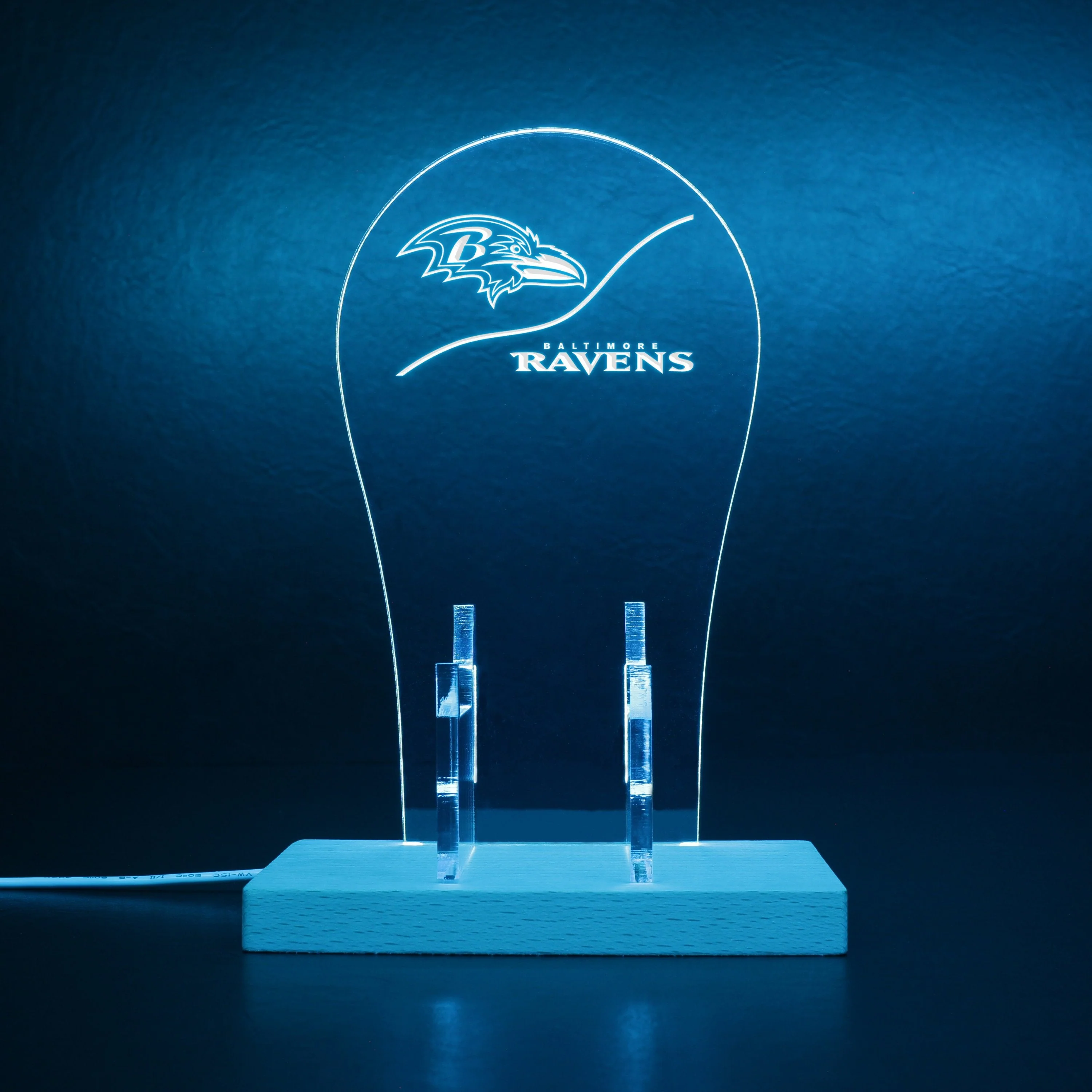 Baltimore Ravens NFL LED Gaming Headset Controller Stand - Image 6