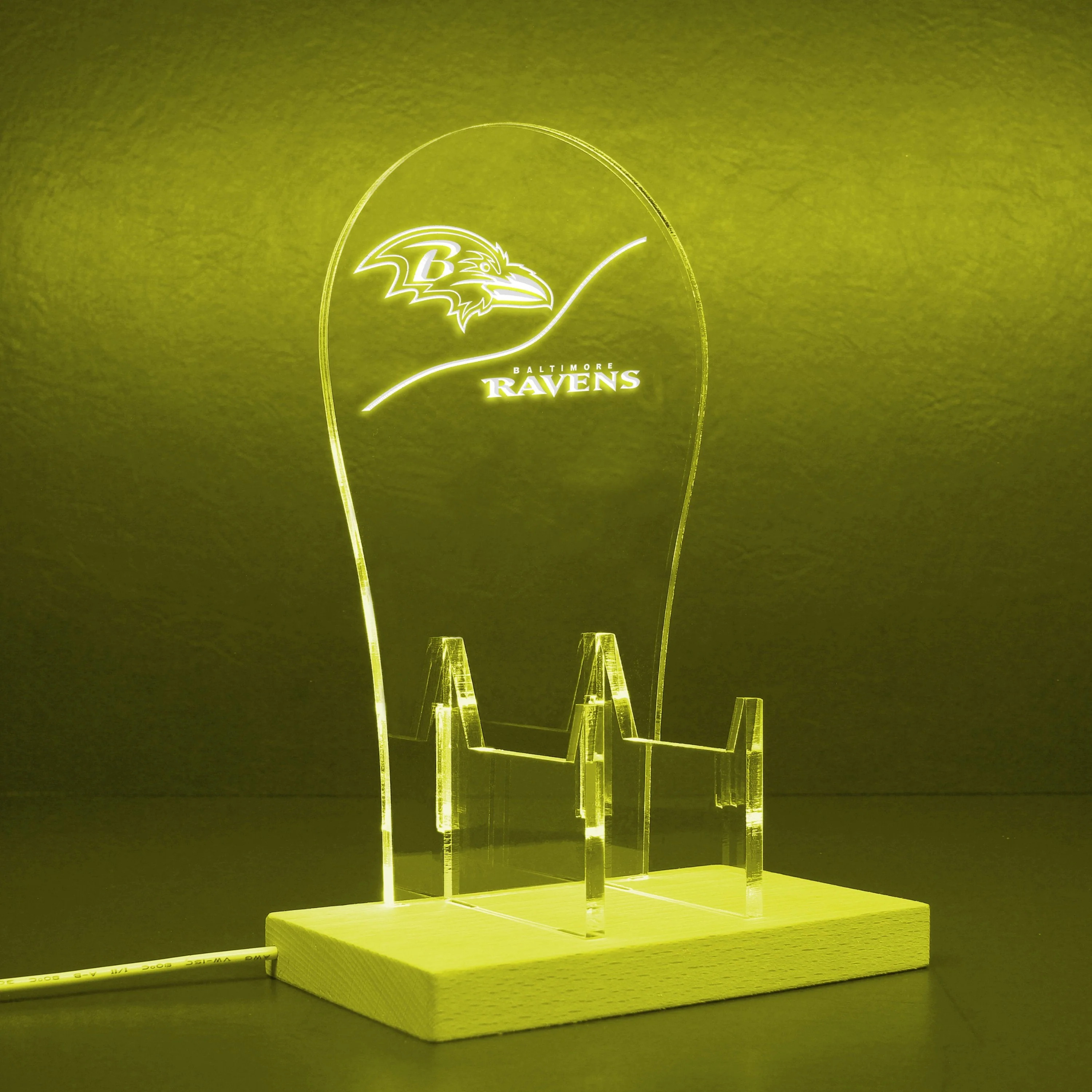 Baltimore Ravens NFL LED Gaming Headset Controller Stand - Image 8