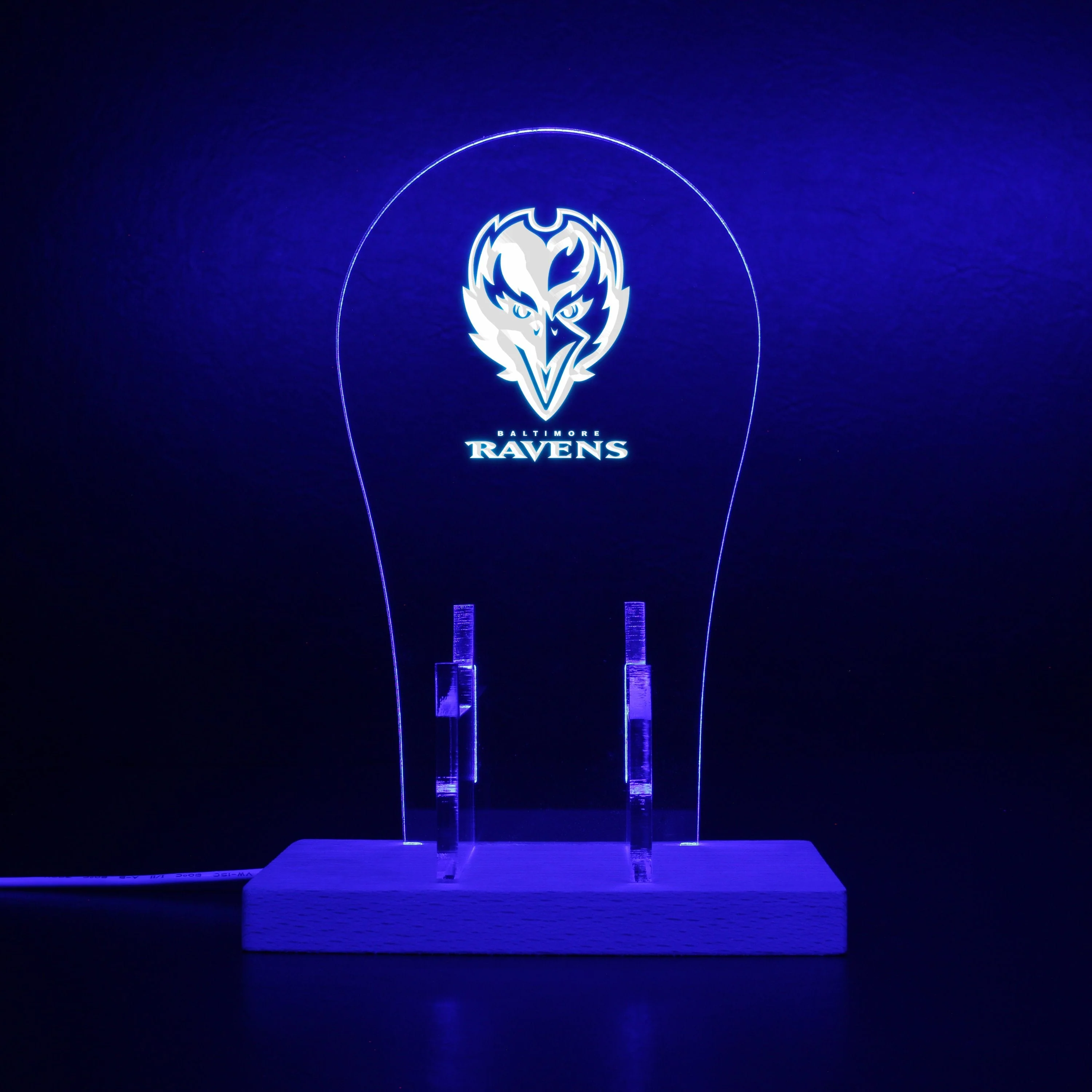Baltimore Ravens Raven LED Gaming Headset Controller Stand - Image 6