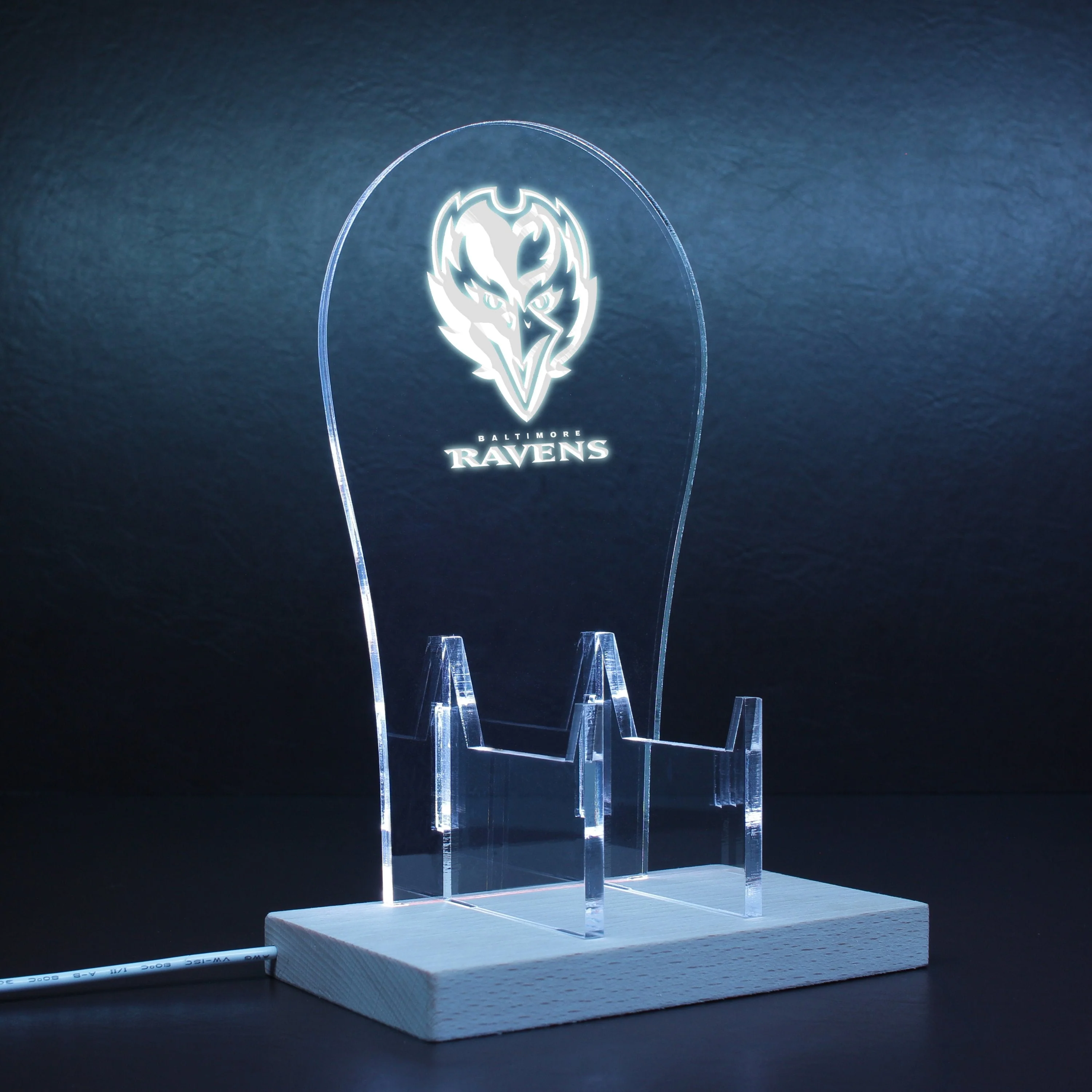 Baltimore Ravens Raven LED Gaming Headset Controller Stand - Image 8