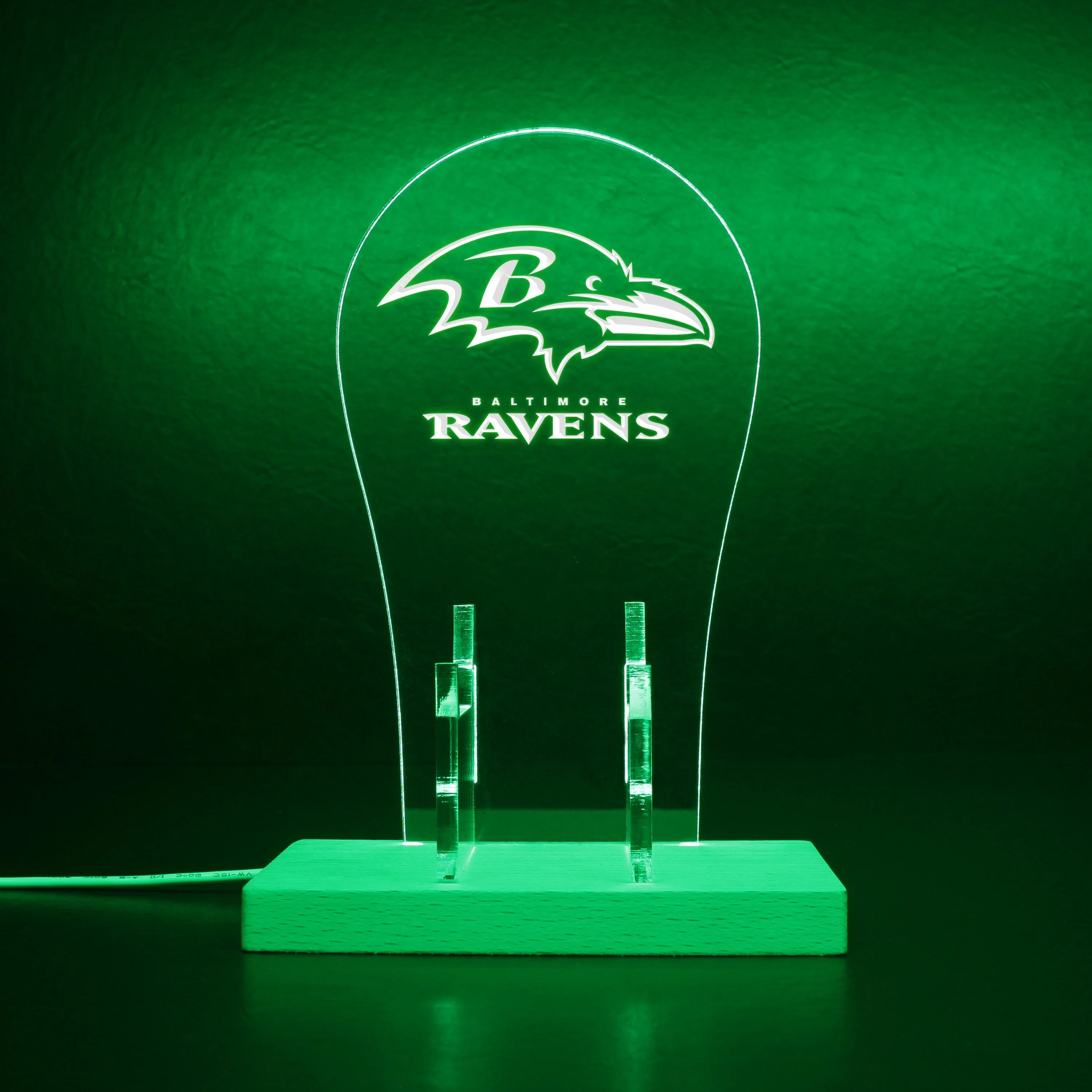 Baltimore Ravens Super Bowl LED Gaming Headset Controller Stand - Image 5