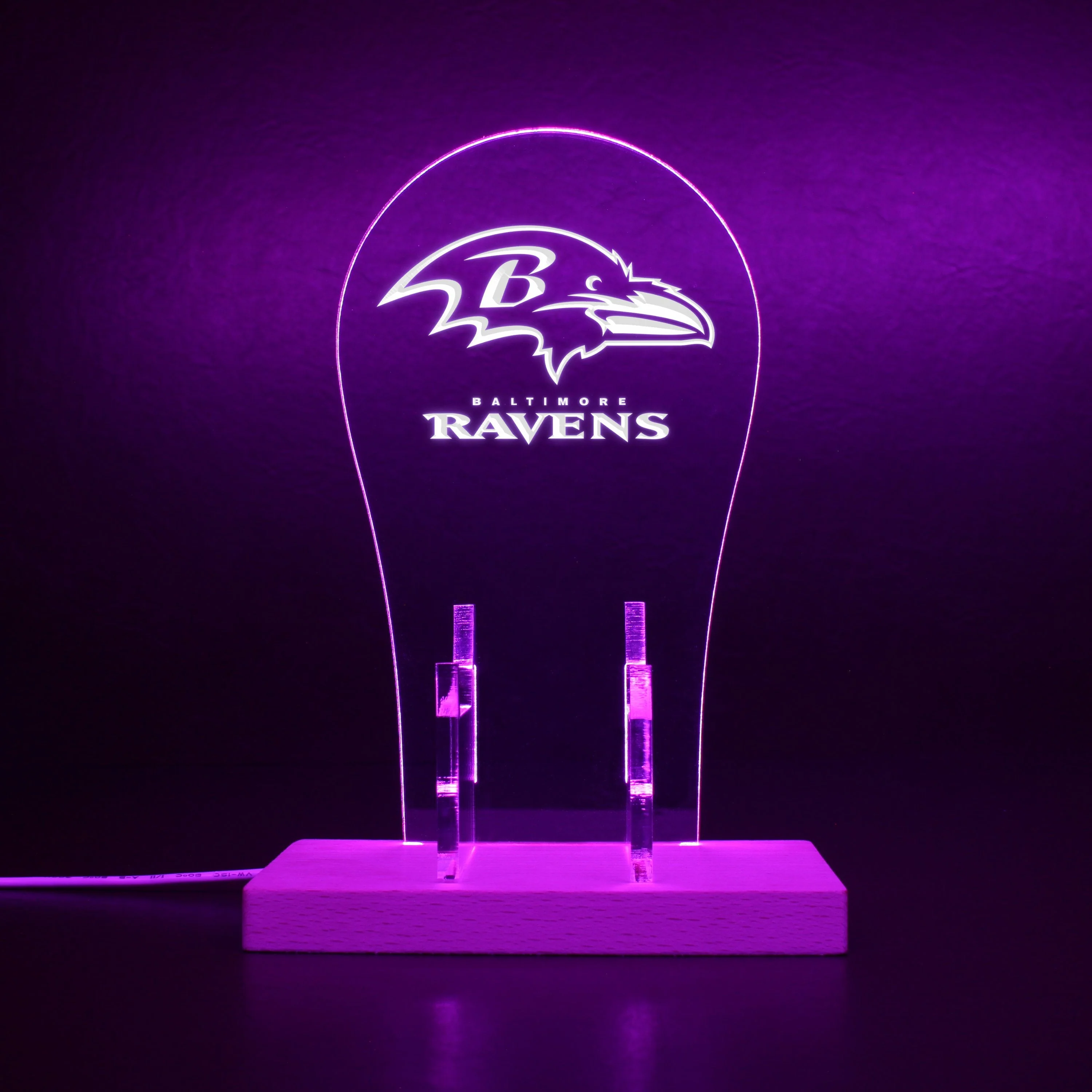 Baltimore Ravens Super Bowl LED Gaming Headset Controller Stand - Image 7