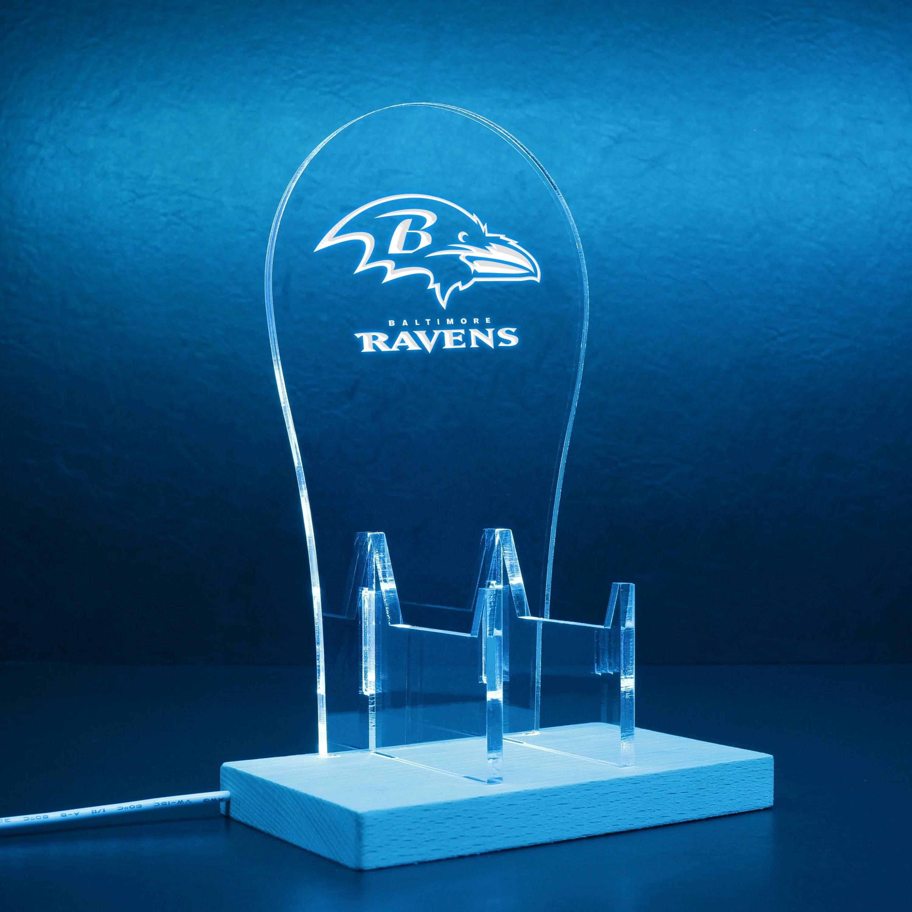 Baltimore Ravens Super Bowl LED Gaming Headset Controller Stand - Image 8