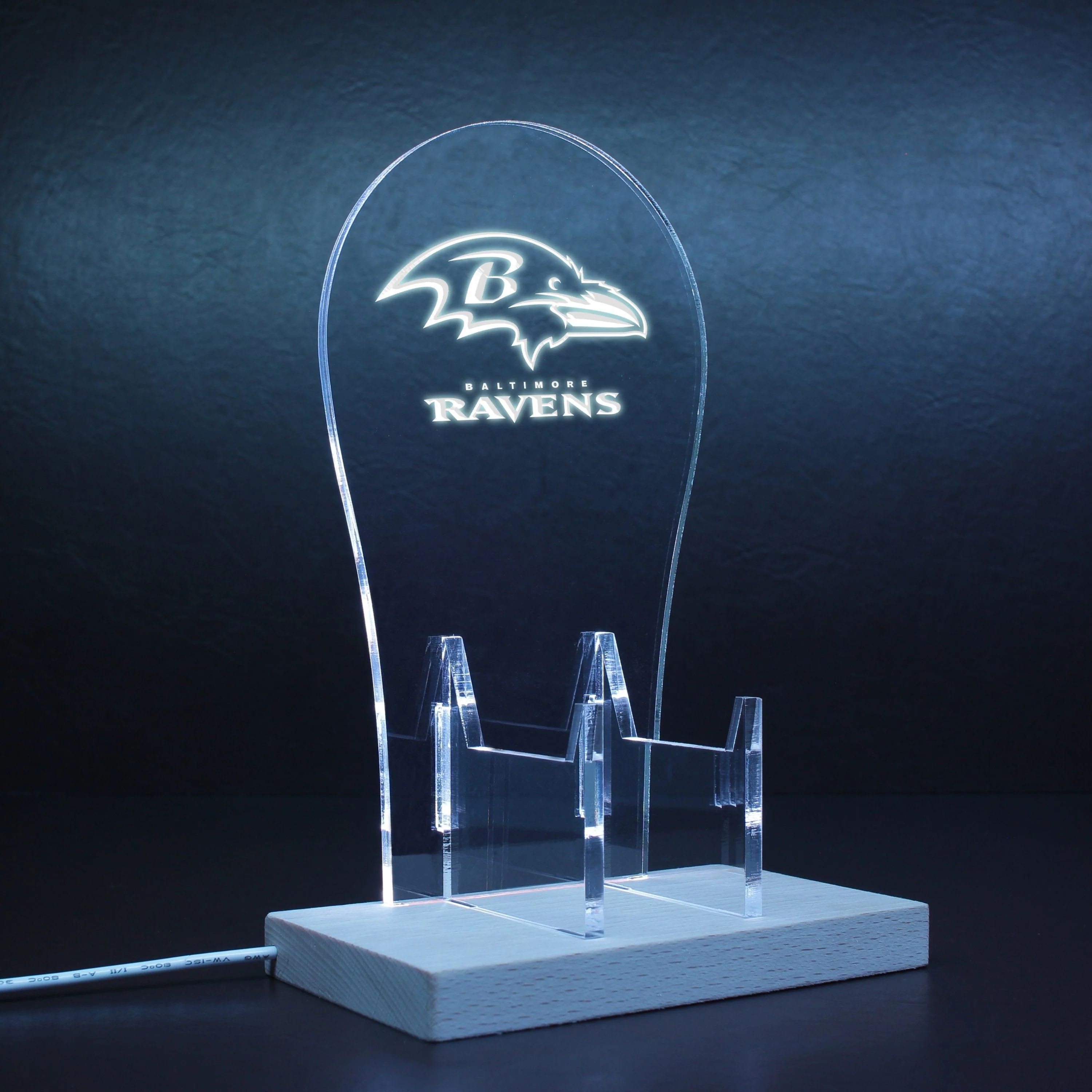 Baltimore Ravens Super Bowl LED Gaming Headset Controller Stand - Image 9