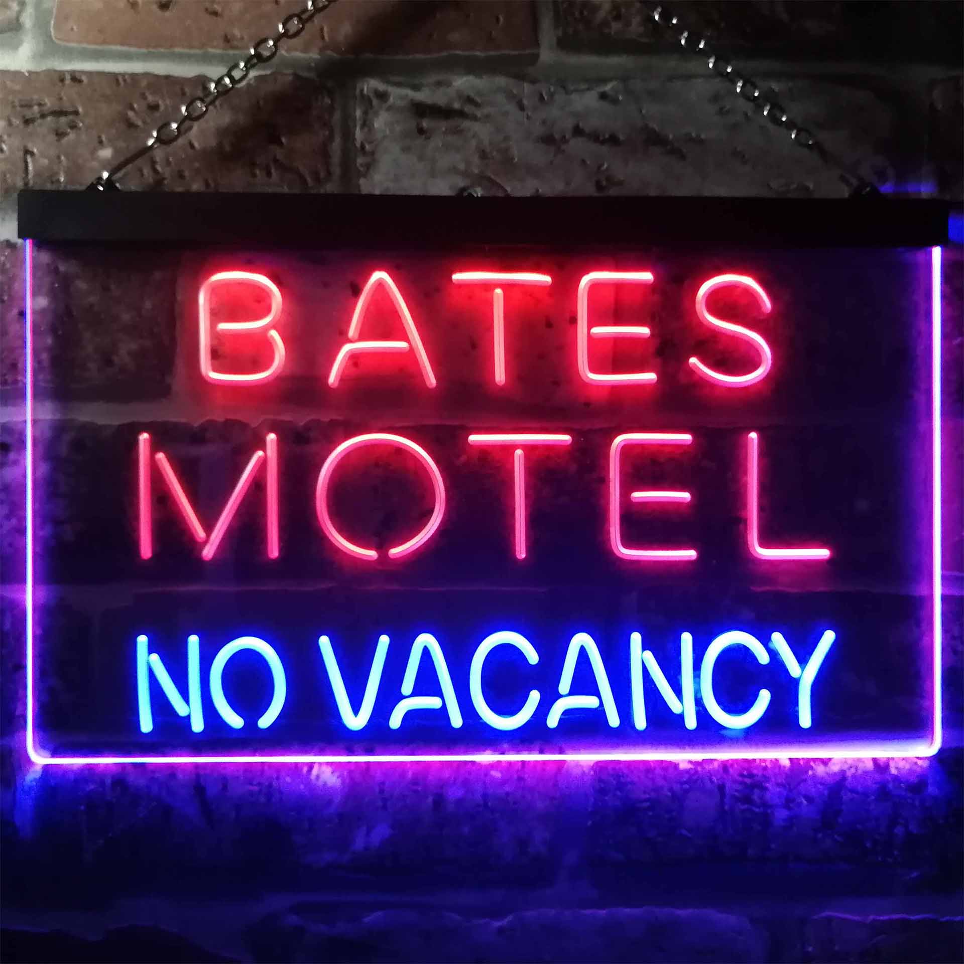 Bates Motel No Vacancy Halloween LED Neon Sign - Image 11