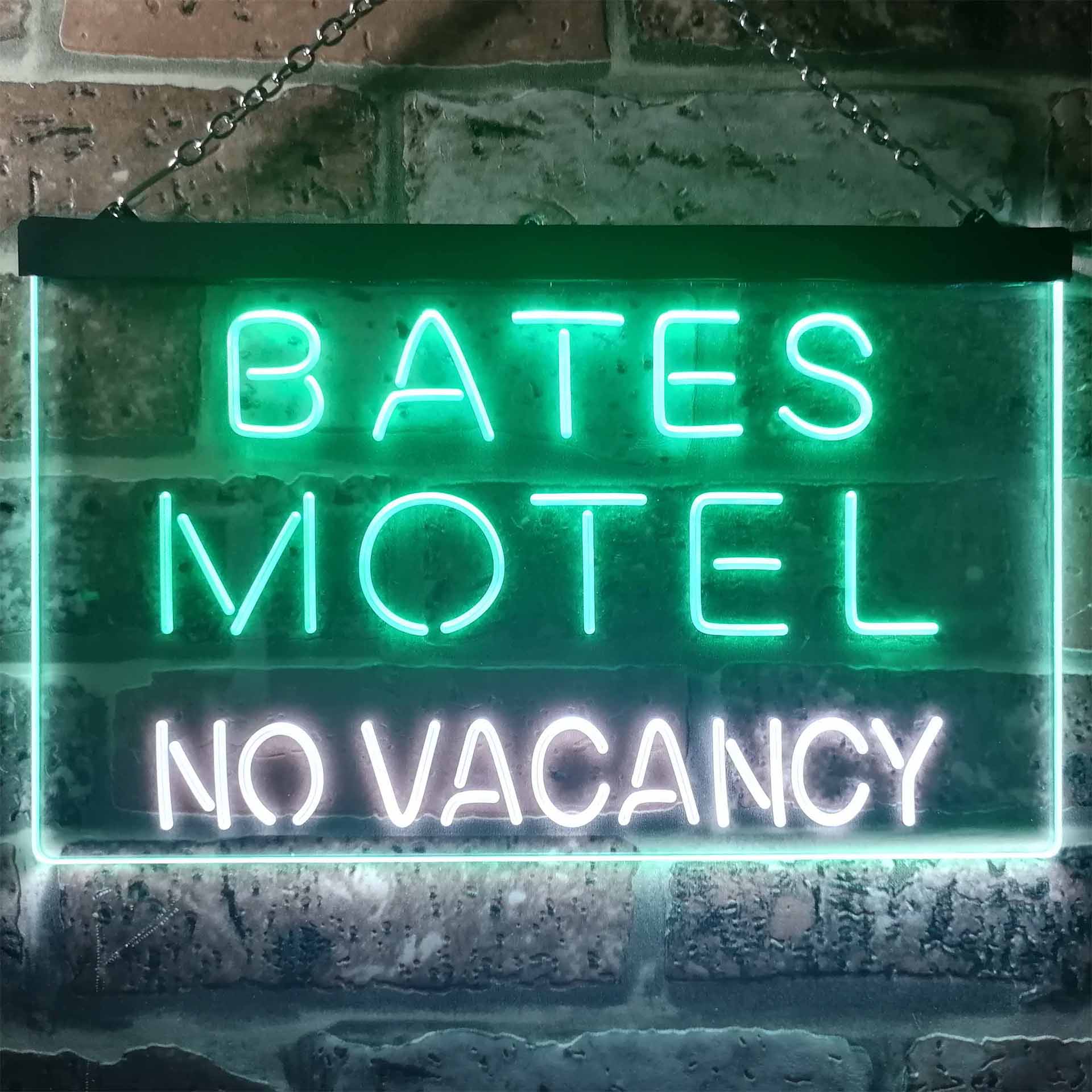 Bates Motel No Vacancy Halloween LED Neon Sign - Image 8