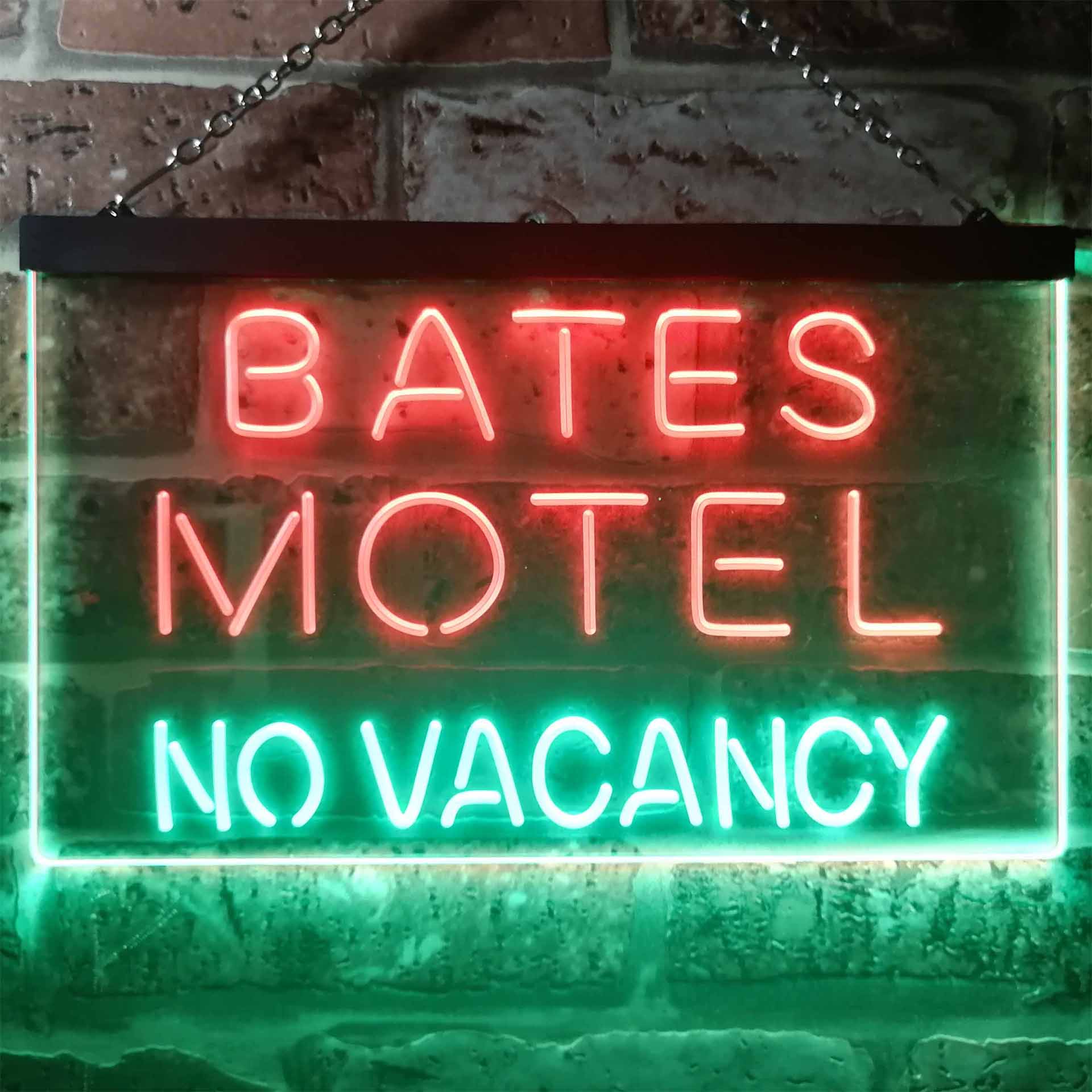 Bates Motel No Vacancy Halloween LED Neon Sign - Image 9