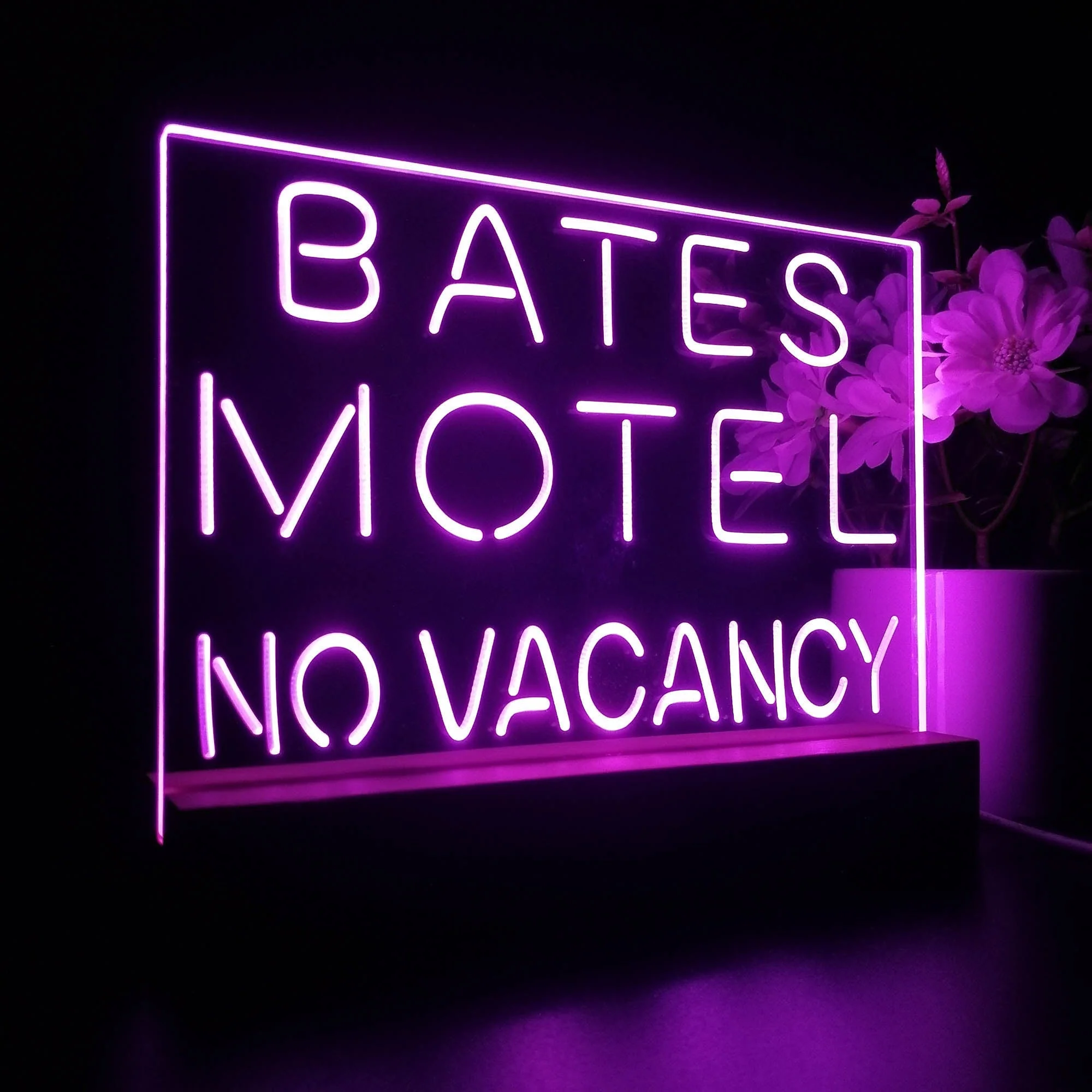 Bates Motel No Vacancy 3D Illusion Night Light Desk Lamp - Image 5