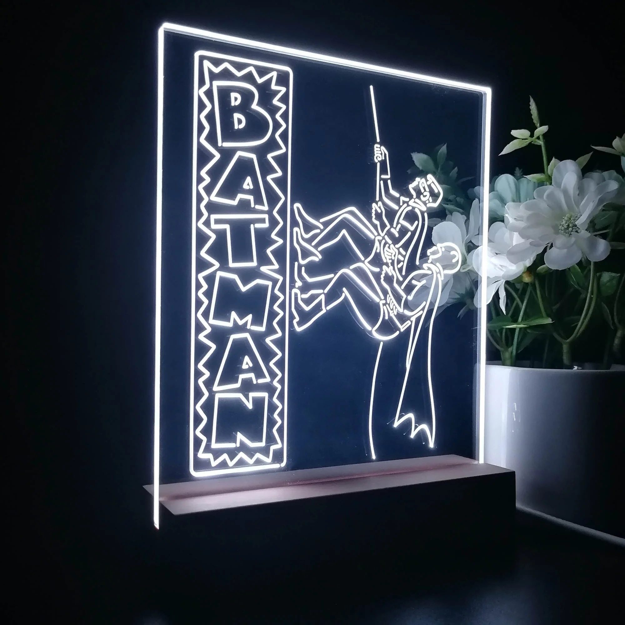 Batman & Robin 3D Illusion Night Light Desk Lamp - Image 5