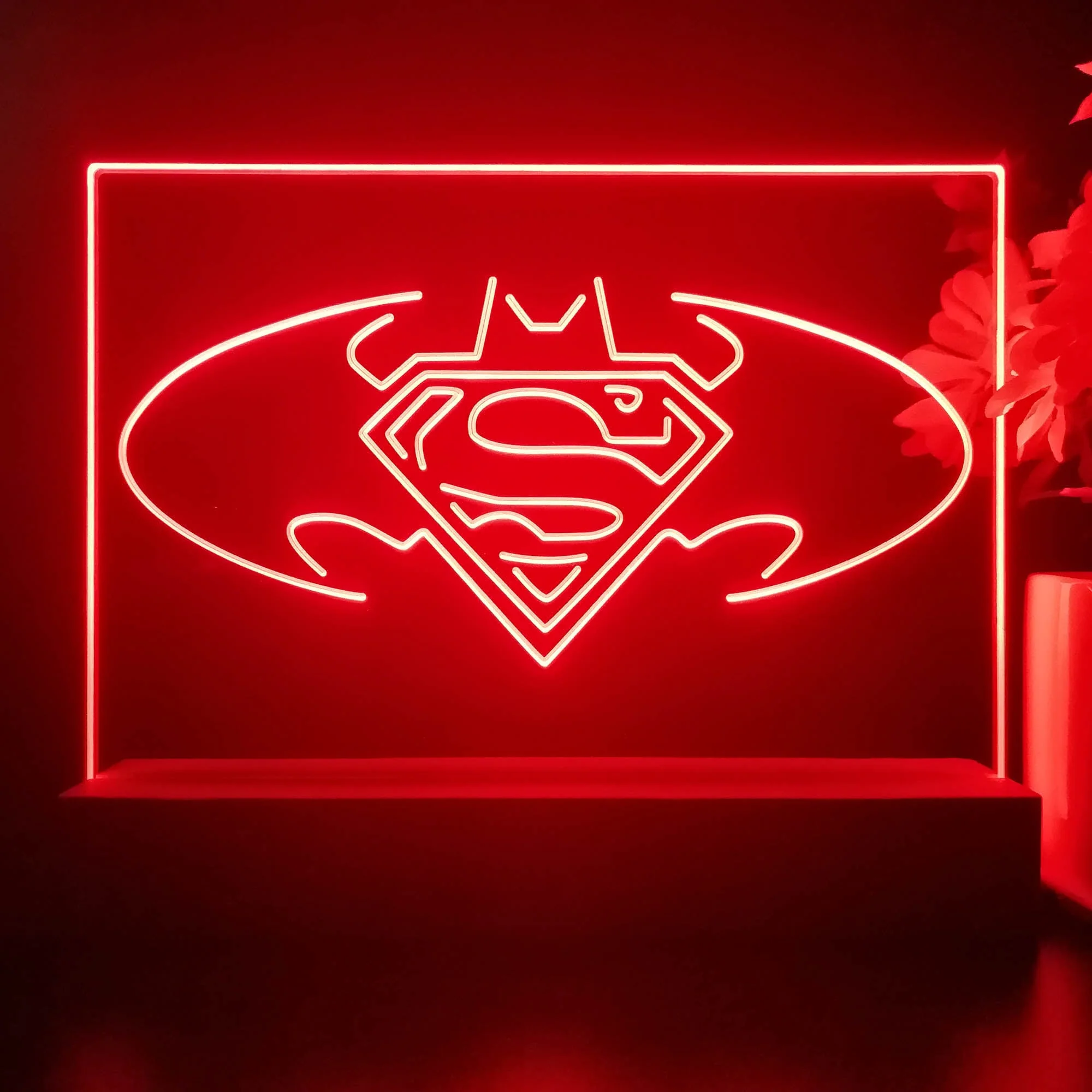 Batman vs Superman Hero 3D Illusion Night Light Desk Lamp - Image 4