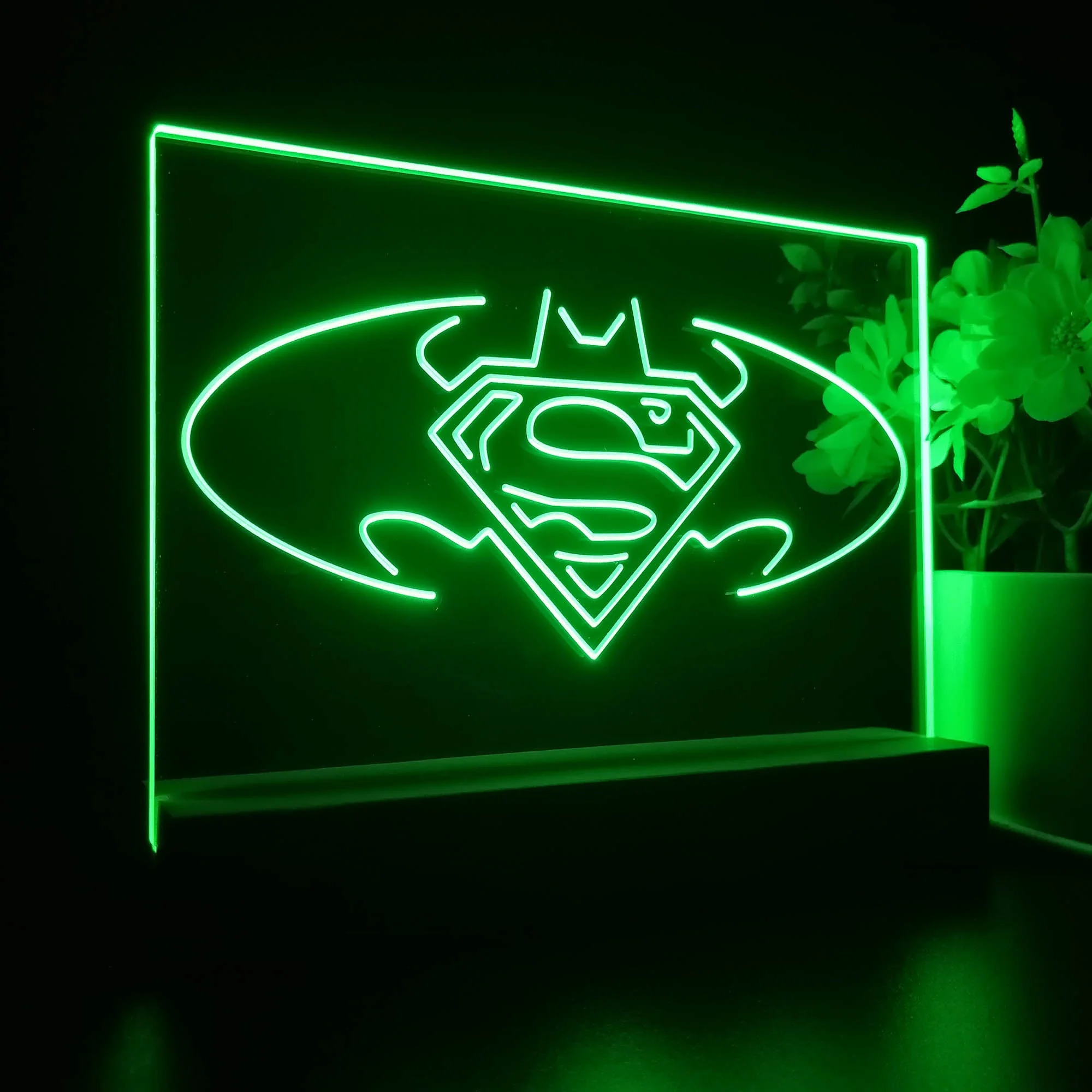 Batman vs Superman Hero 3D Illusion Night Light Desk Lamp - Image 5