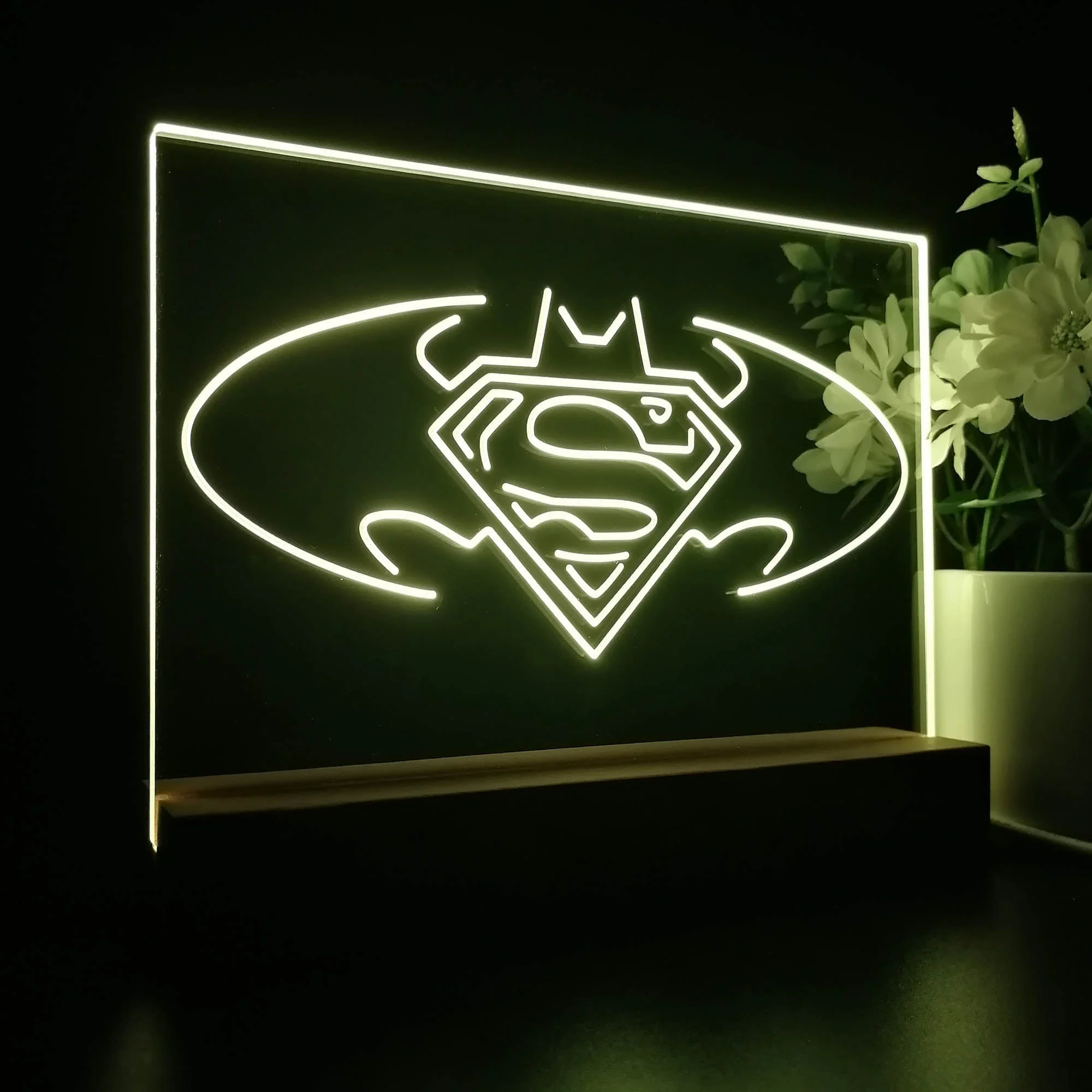 Batman vs Superman Hero 3D Illusion Night Light Desk Lamp - Image 6