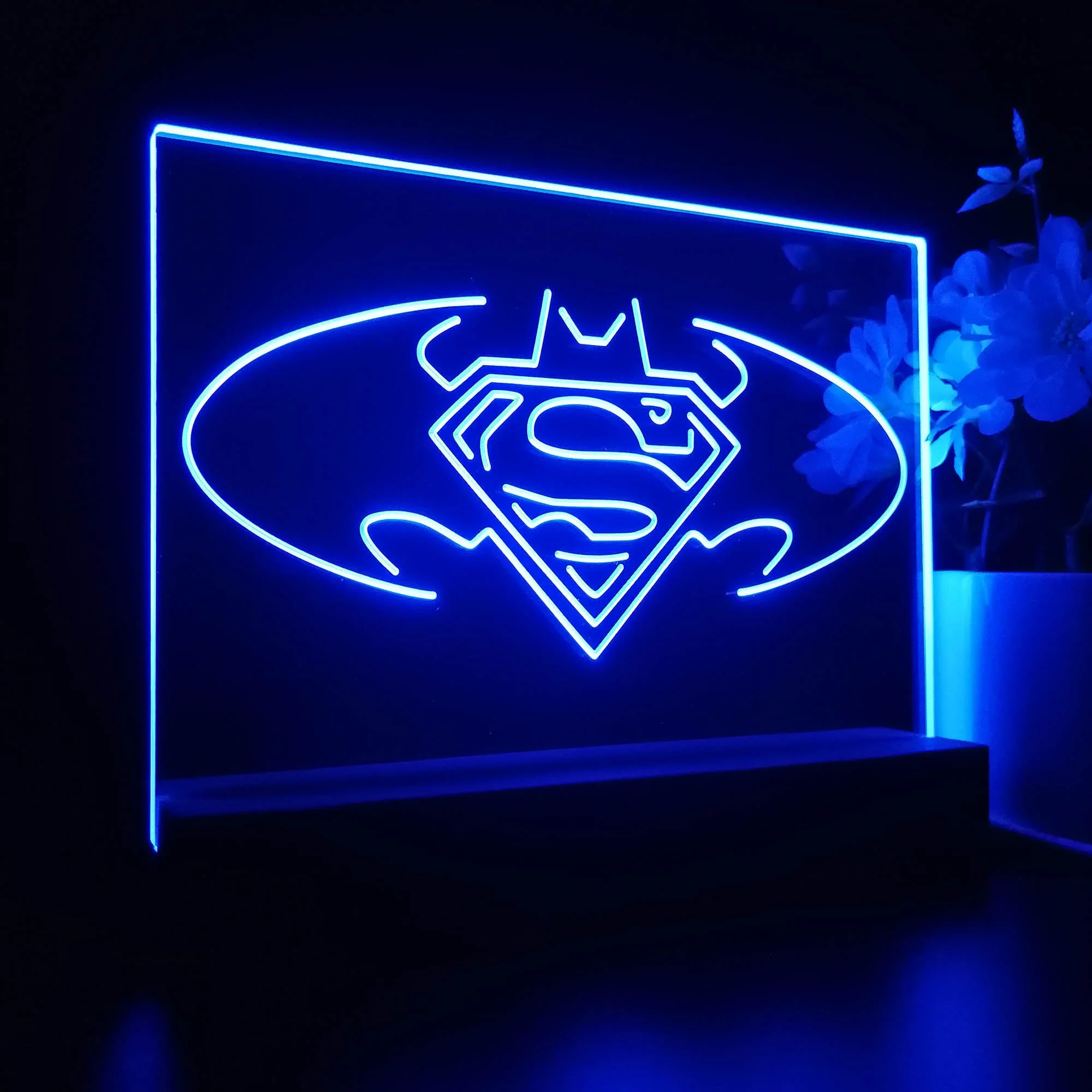 Batman vs Superman Hero 3D Illusion Night Light Desk Lamp - Image 7