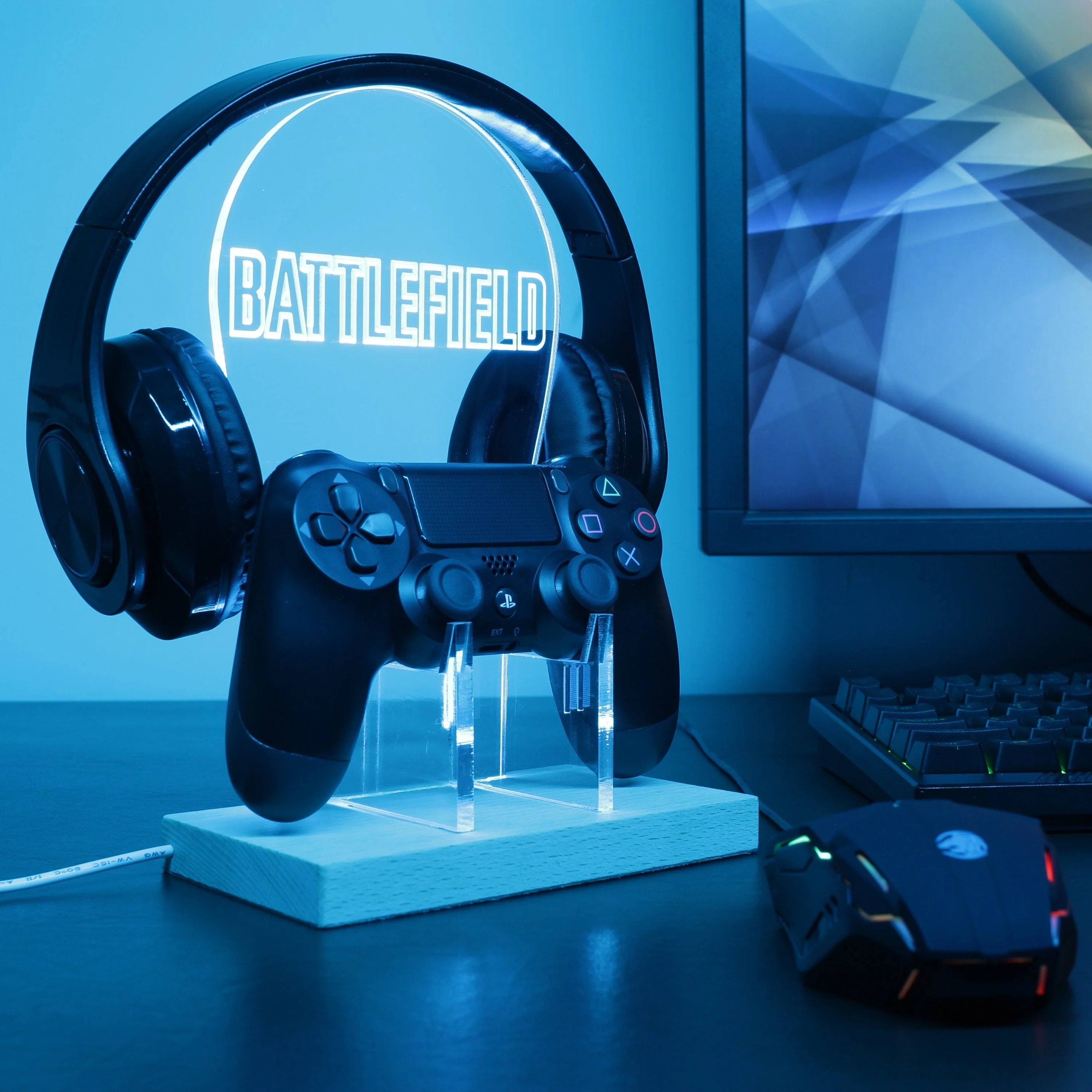 BattleField LED Gaming Headset Controller Stand - Image 4