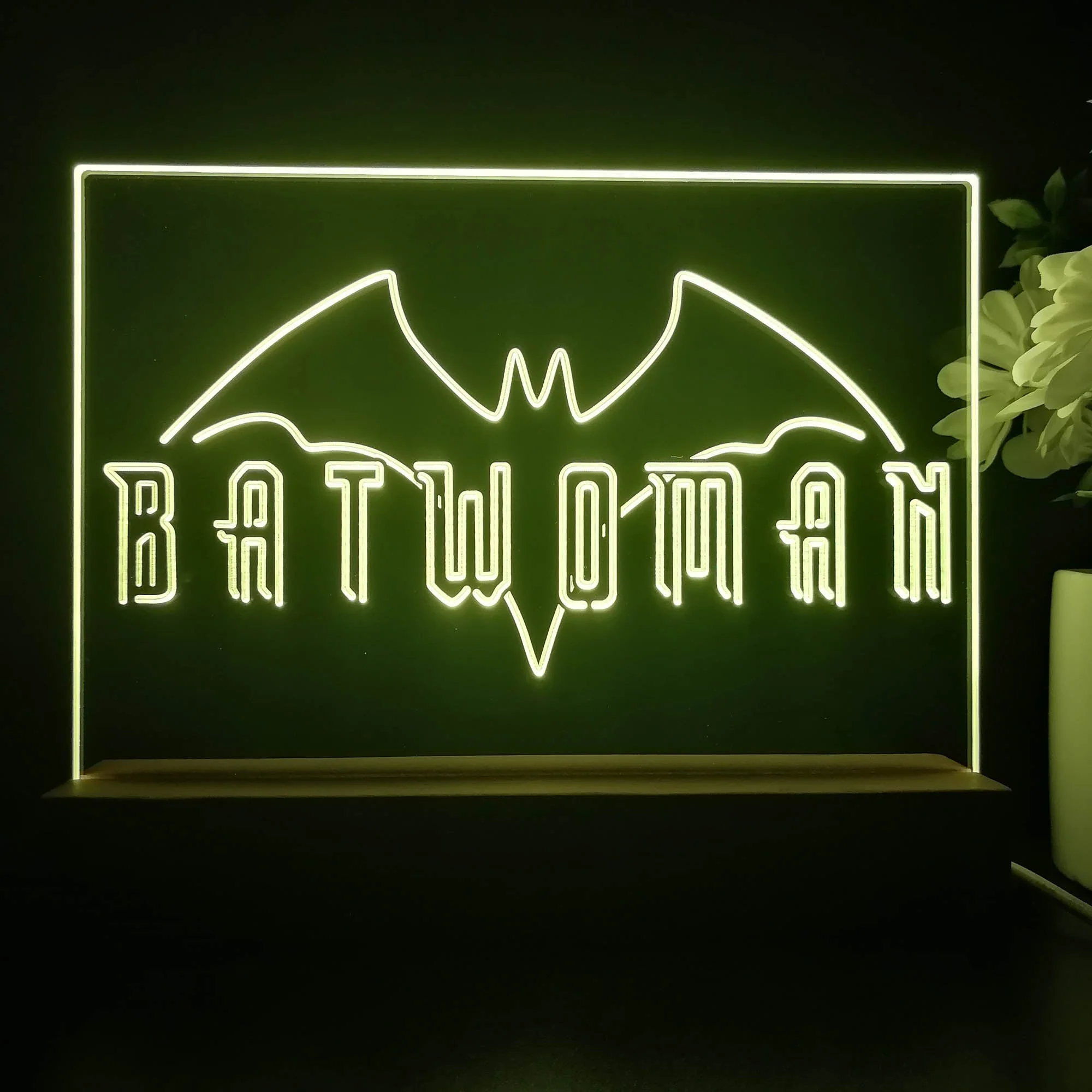 Batwoman 3D Illusion Night Light Desk Lamp - Image 2