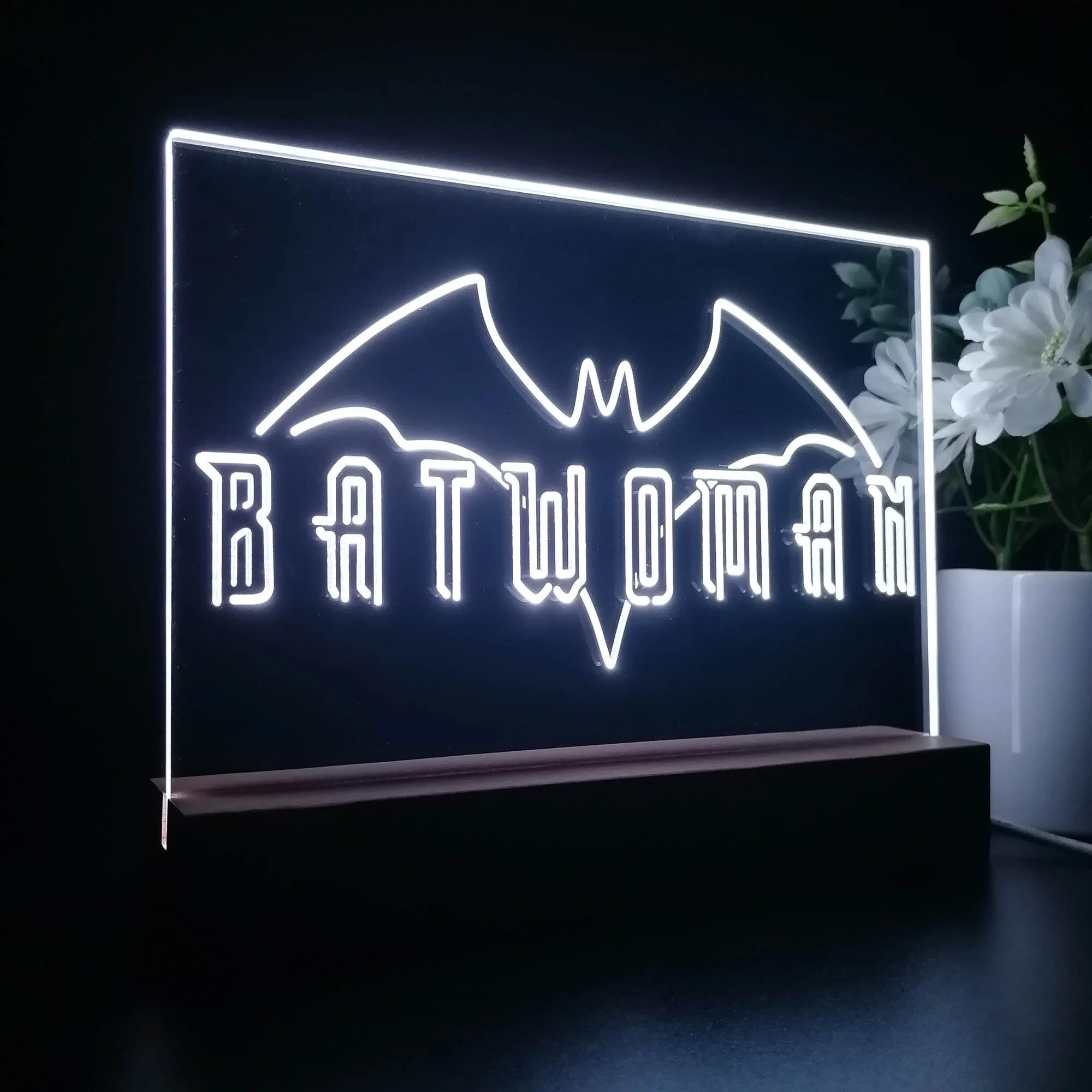 Batwoman 3D Illusion Night Light Desk Lamp - Image 6