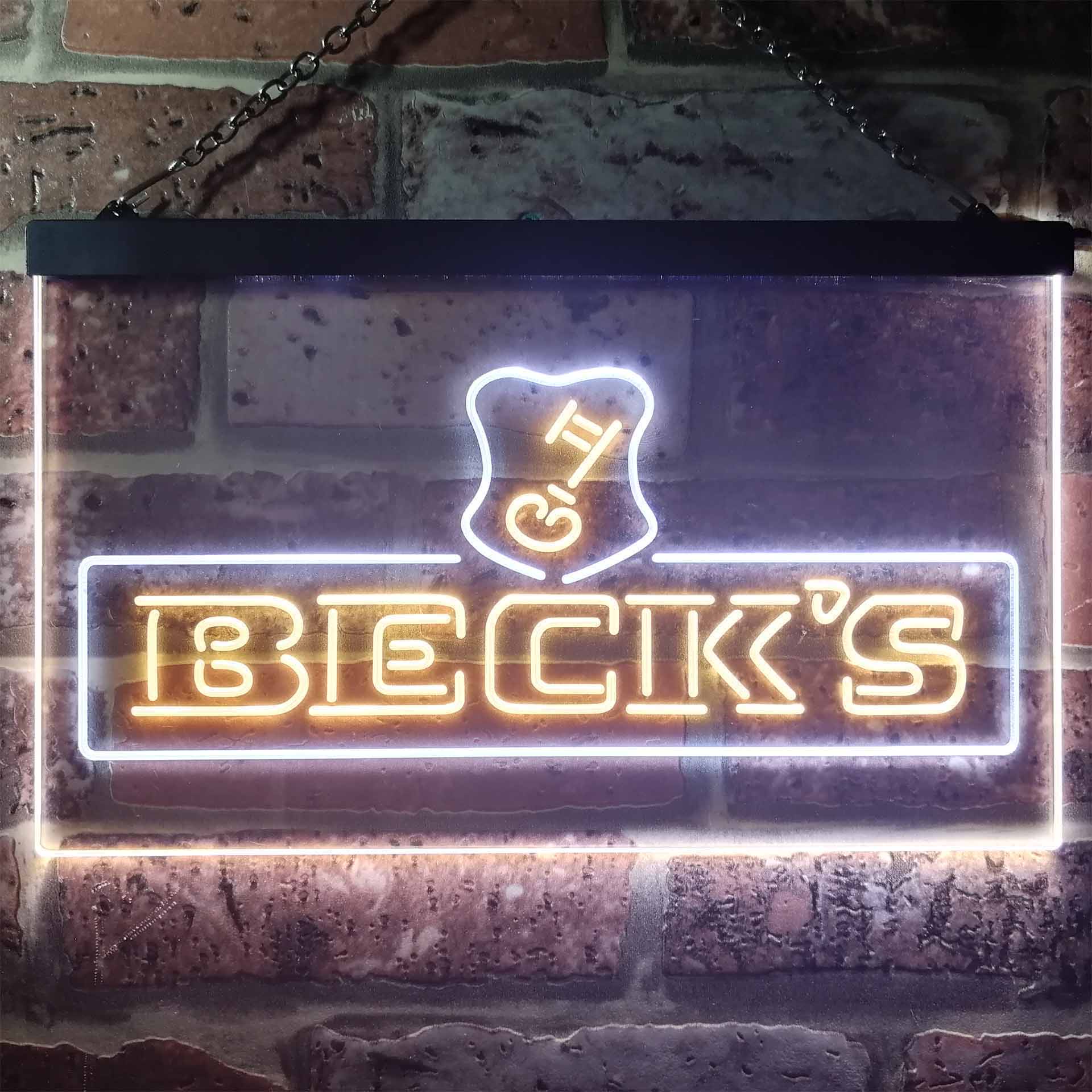 Beck's Beer Home Bar Neon Light LED Sign - Image 9