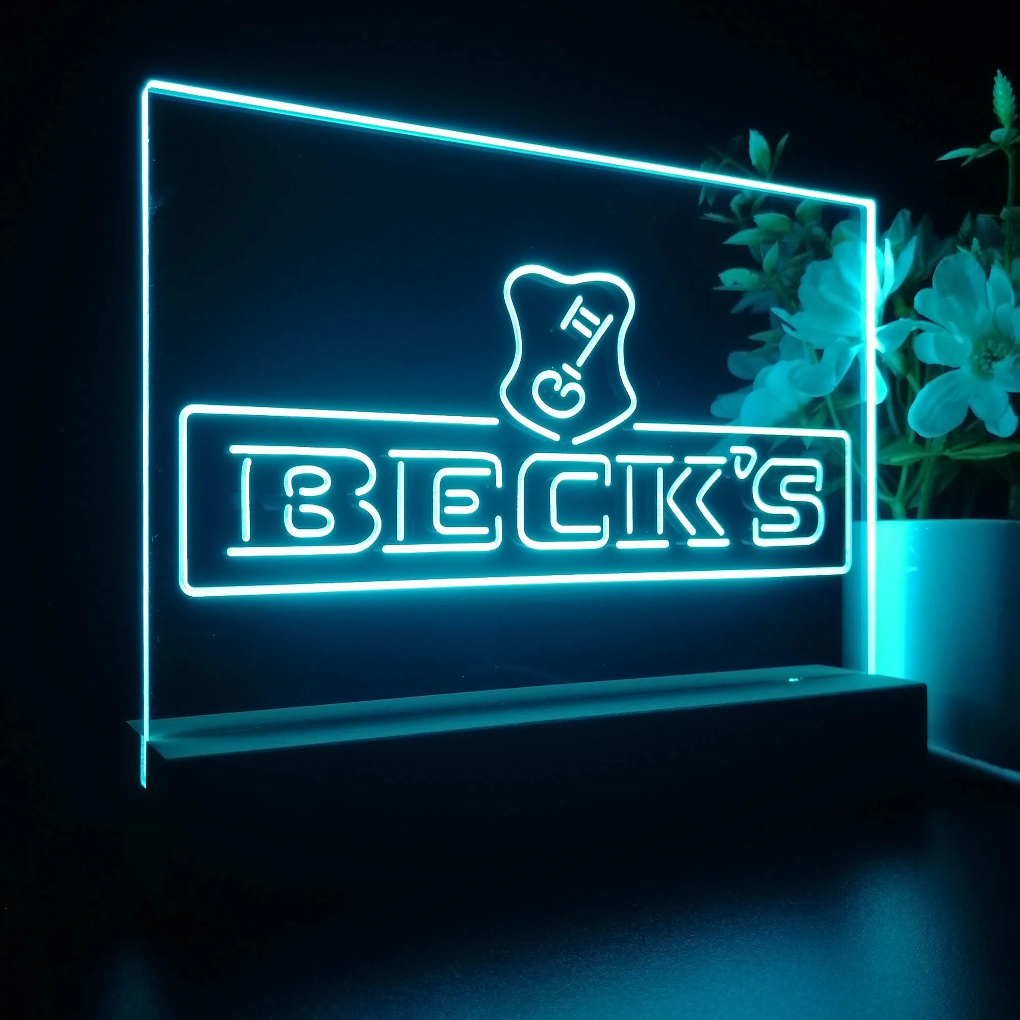 Beck's Beer Neon Sign Pub Bar Lamp - Image 5