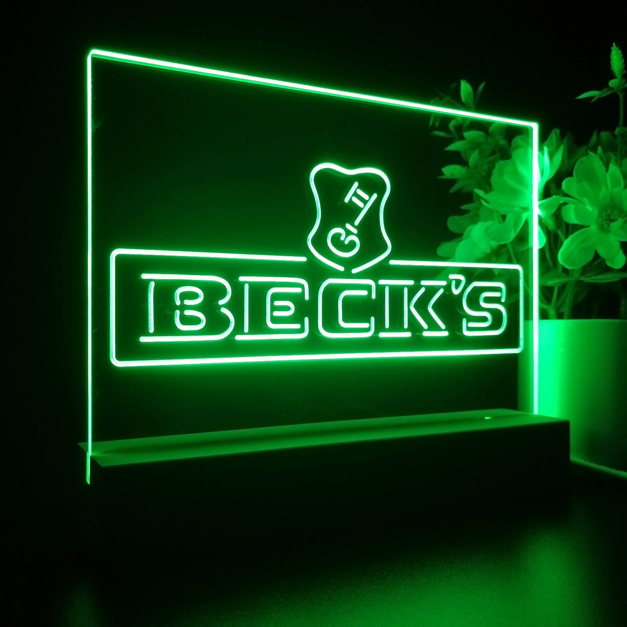 Beck's Beer Neon Sign Pub Bar Lamp - Image 6