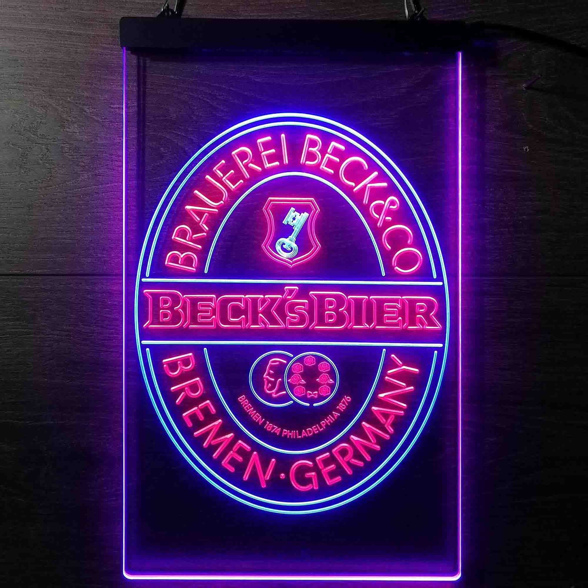 Beck's Bier Beer Home Bar Neon Light LED Sign - Image 2